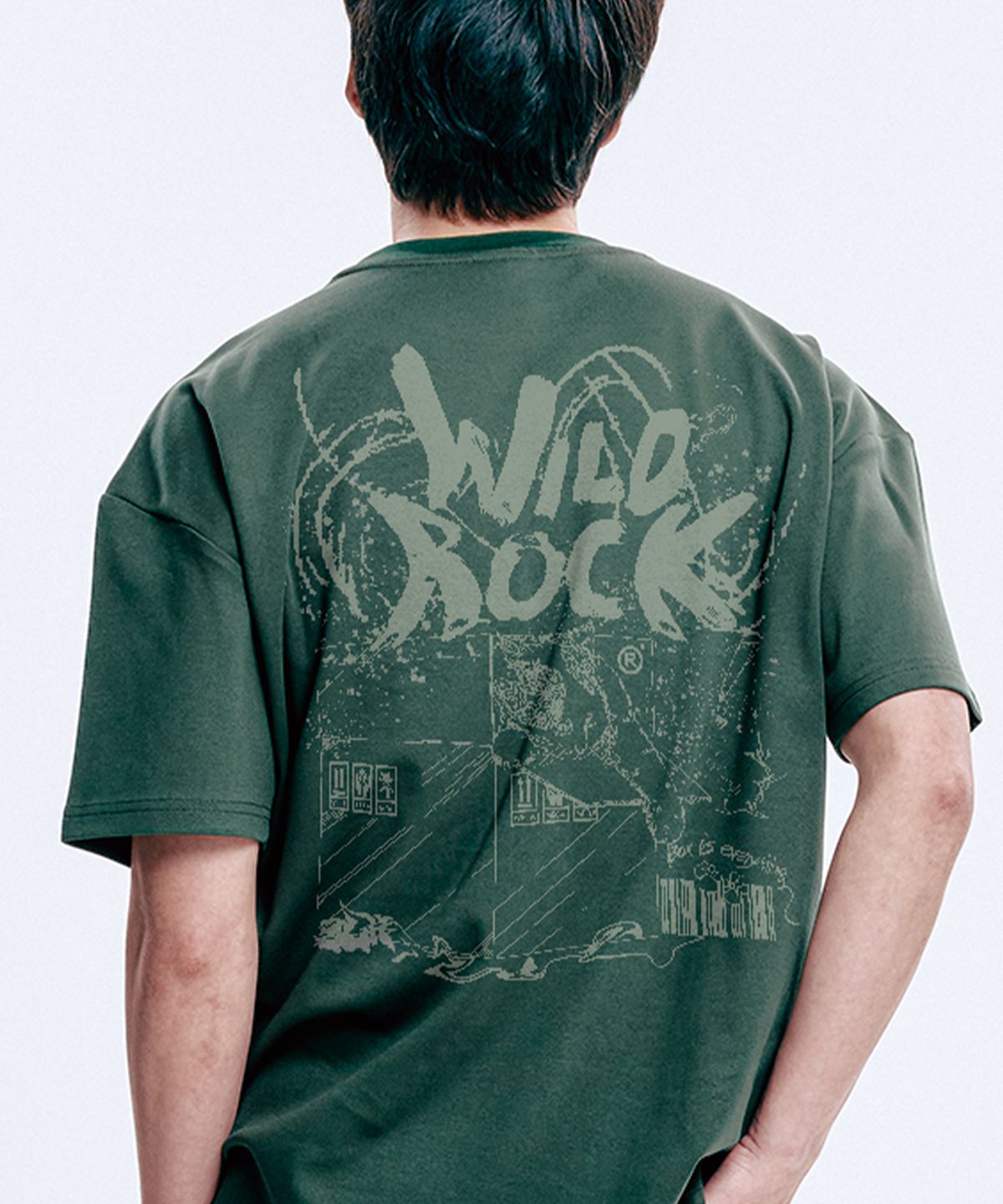 와일드락(WILDROCK) I love boxs 하이텐션 오버핏 반팔 티셔츠