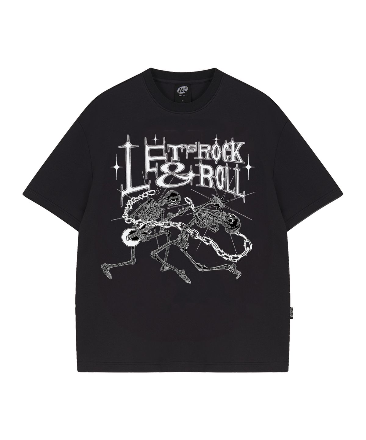 와일드락(WILDROCK) Lets Rock and Roll  피그먼트 오버핏 반팔 티셔츠_7 COL