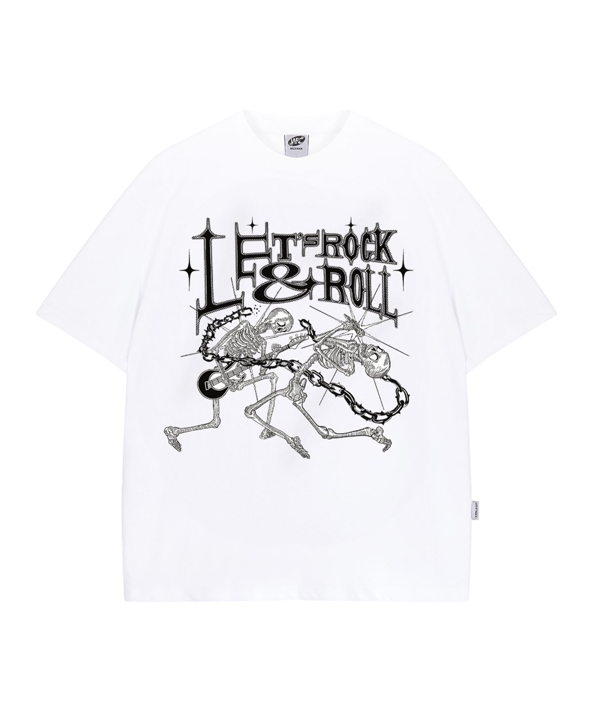 와일드락(WILDROCK) Lets Rock and Roll  피그먼트 오버핏 반팔 티셔츠_7 COL