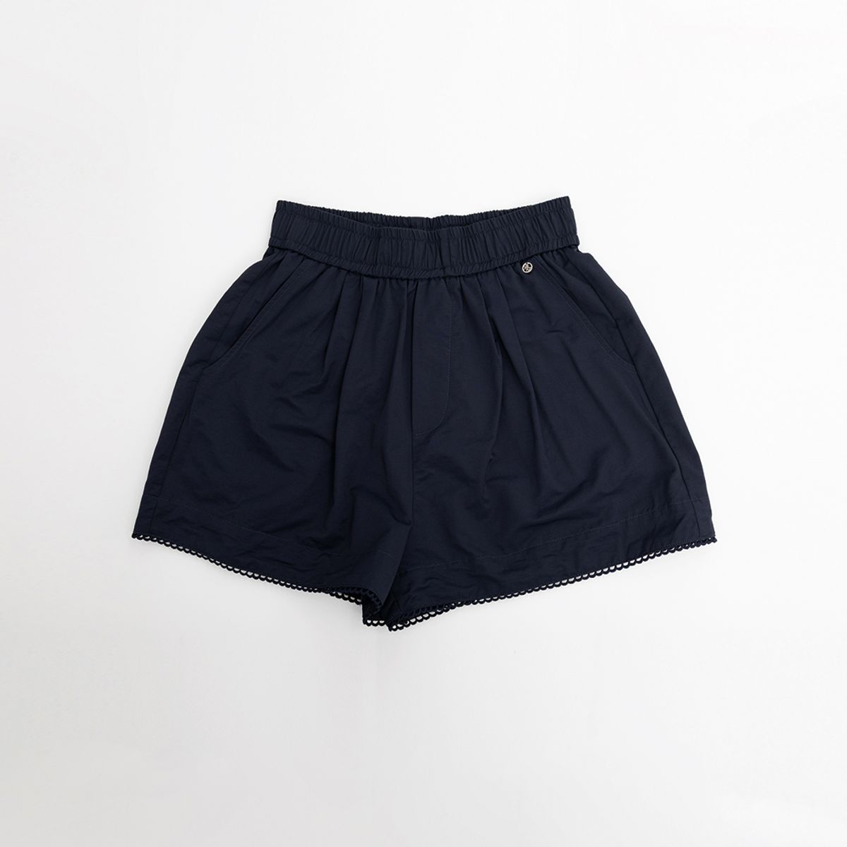 던드롭(DUNDROP) DD_Lace hem loose pants_2color