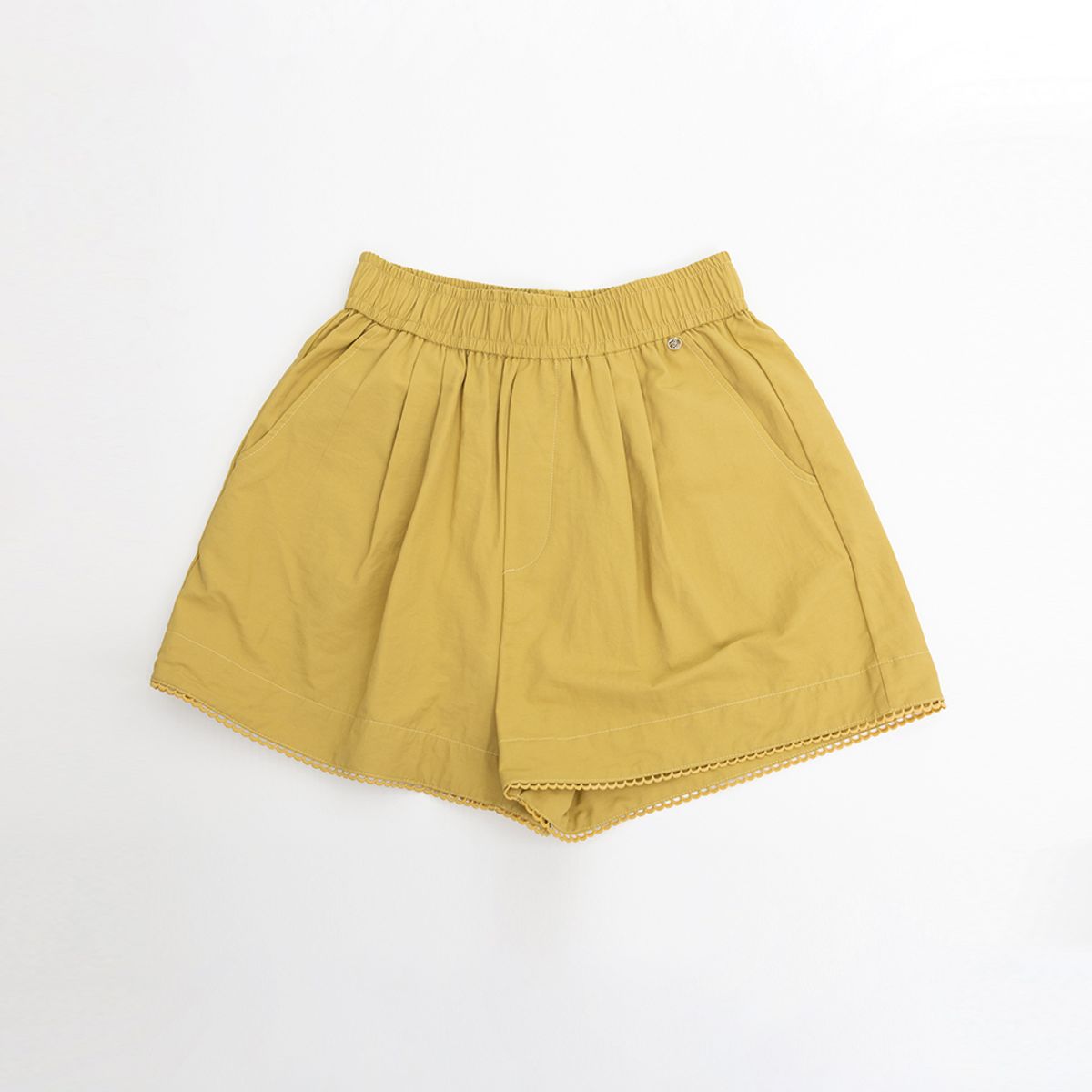 던드롭(DUNDROP) DD_Lace hem loose pants_2color