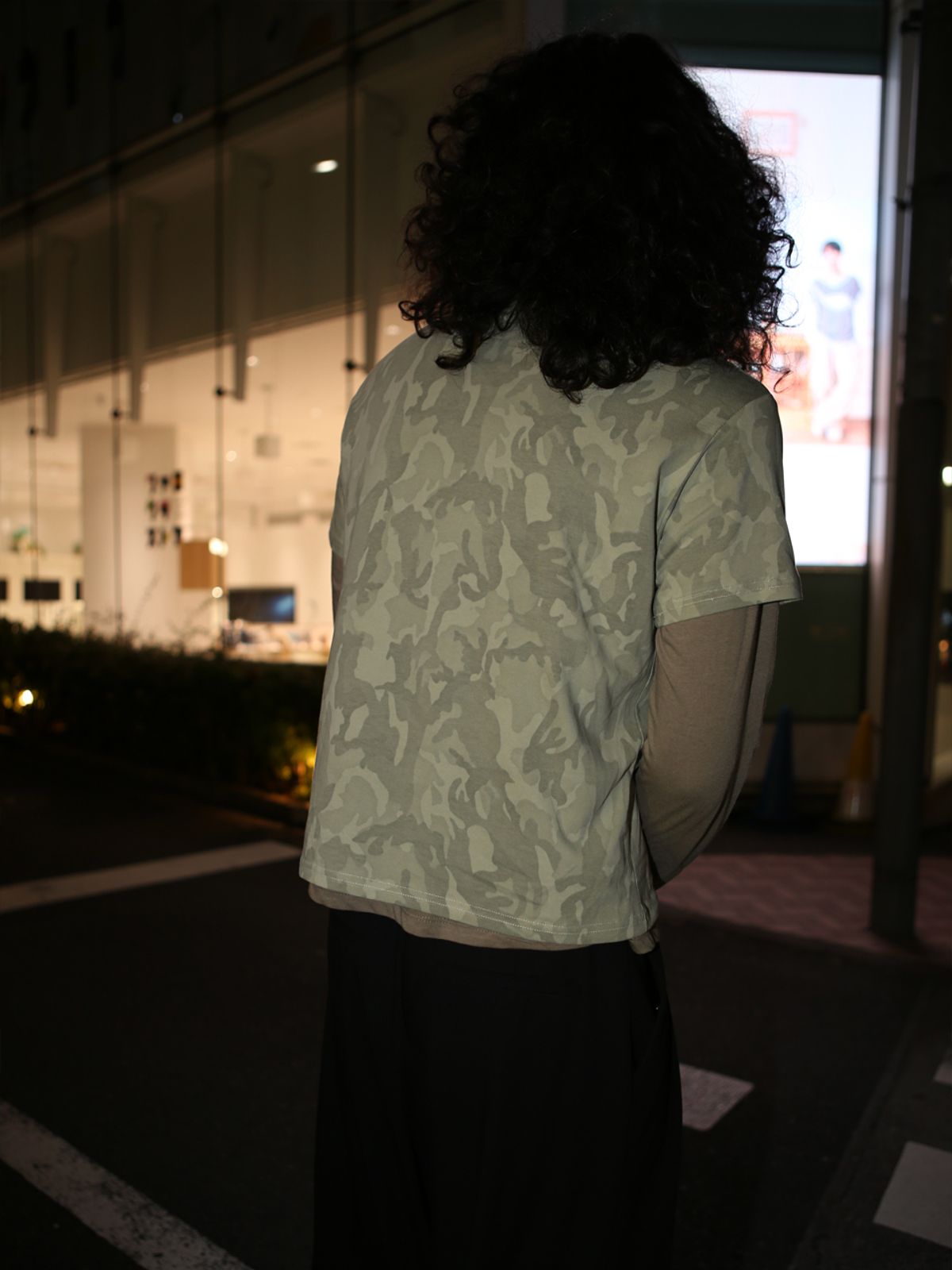 고저(GOZER) CAMO COLLAR HALF T-SHIRT_LIGHT