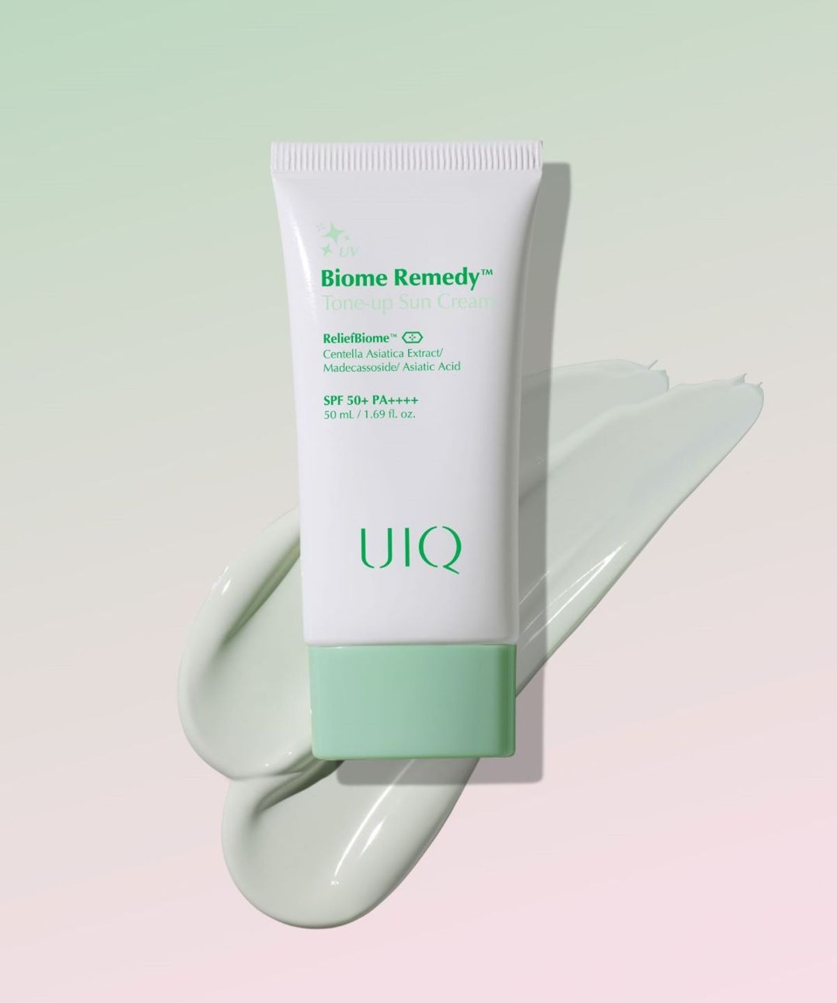 유이크(UIQ) 바이옴 레미디 톤업 선크림 그린 50ml