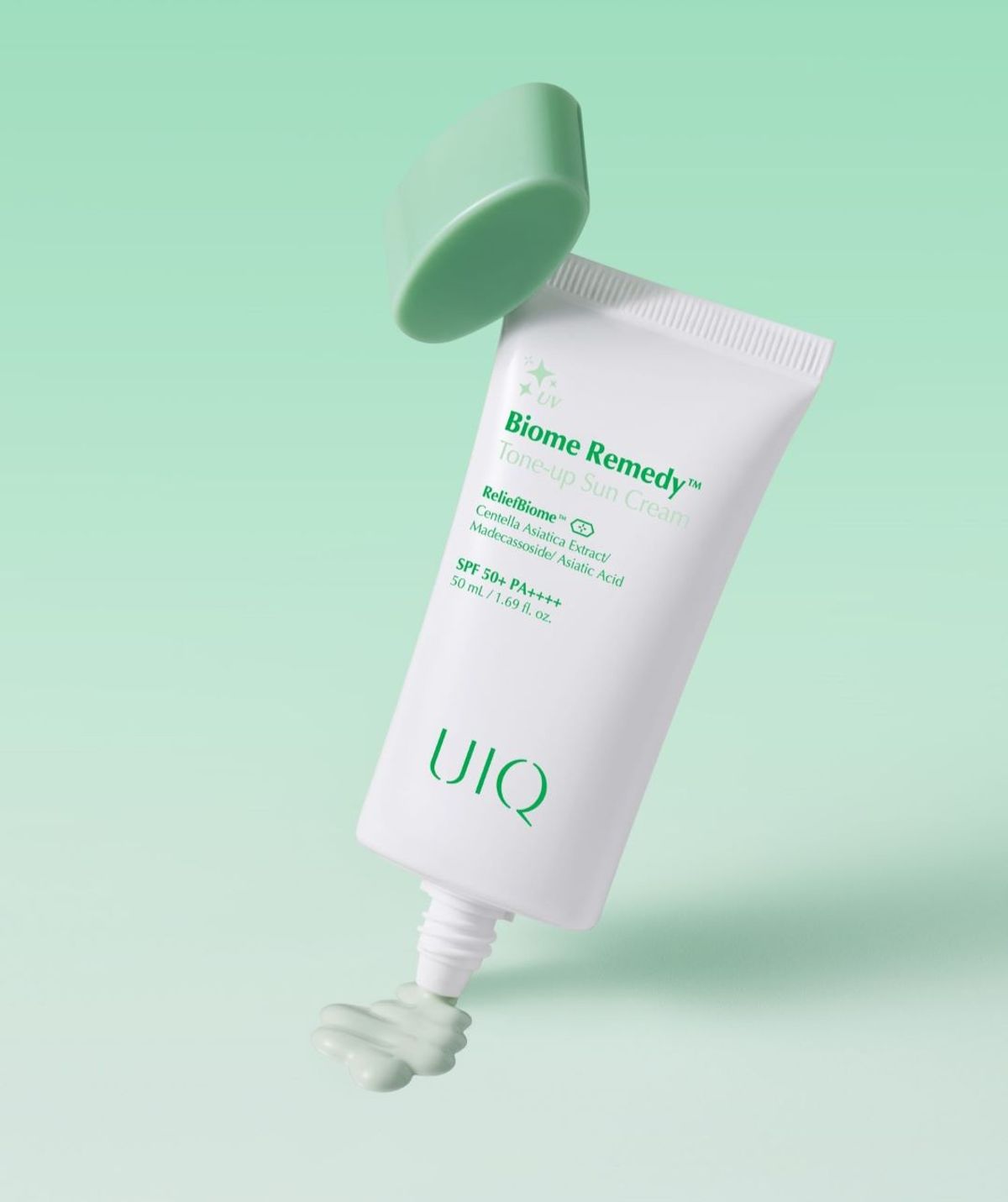 유이크(UIQ) 바이옴 레미디 톤업 선크림 그린 50ml