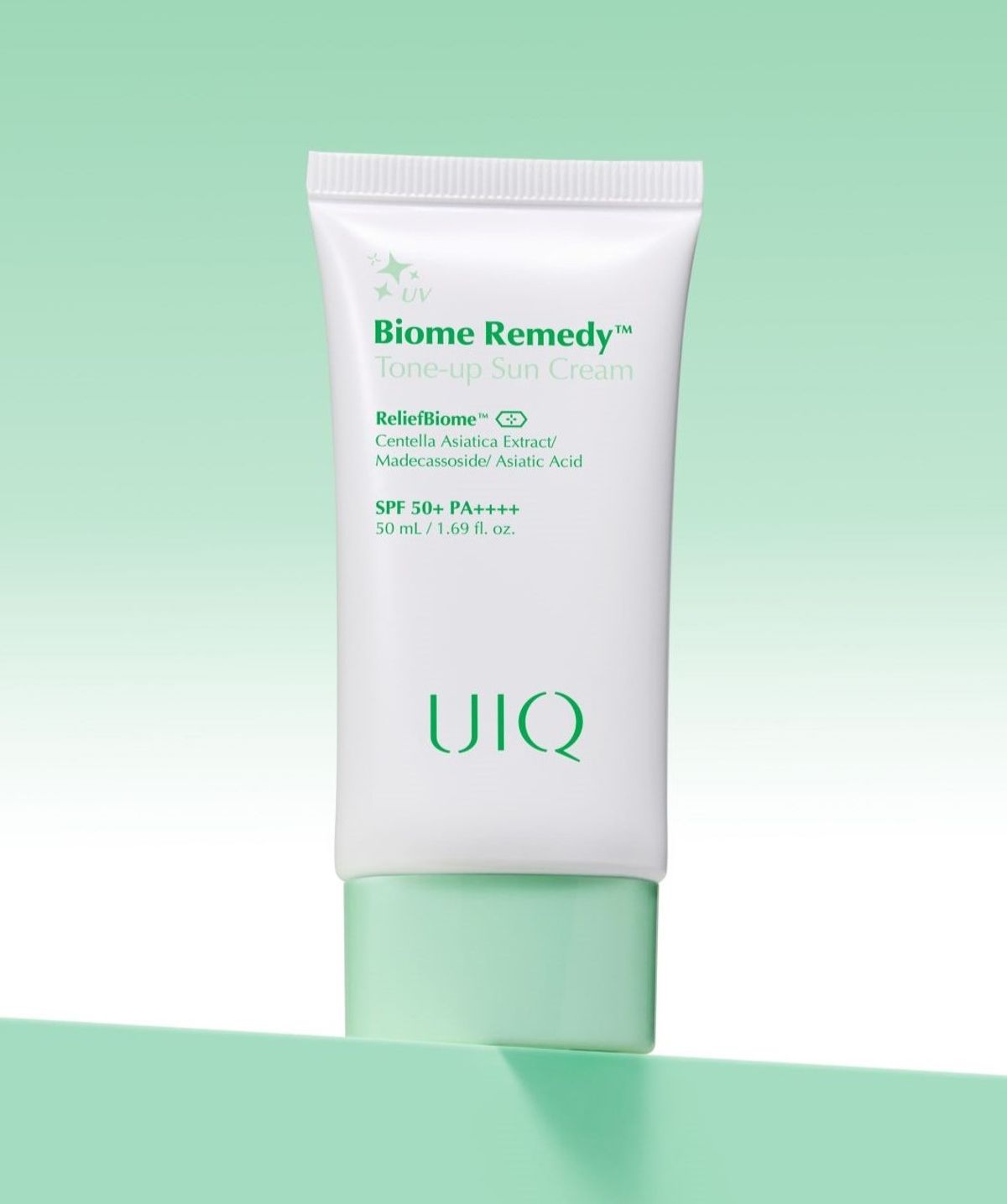 유이크(UIQ) 바이옴 레미디 톤업 선크림 그린 50ml