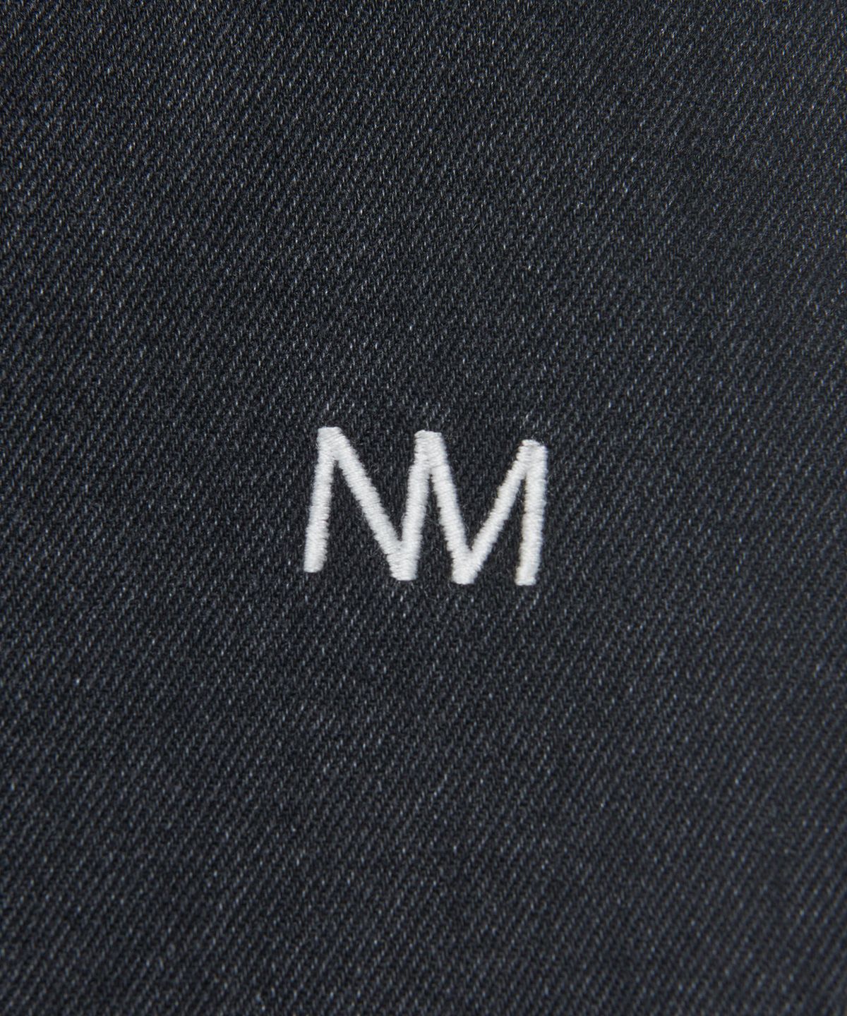 노매뉴얼(NOMANUAL) STRAIGHT WIDE DENIM PANTS - BLACK