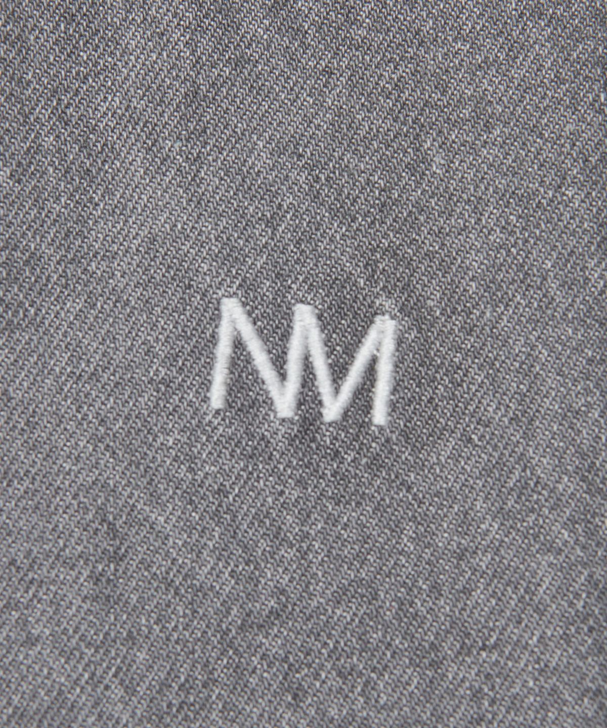노매뉴얼(NOMANUAL) STRAIGHT WIDE DENIM PANTS - GRAY