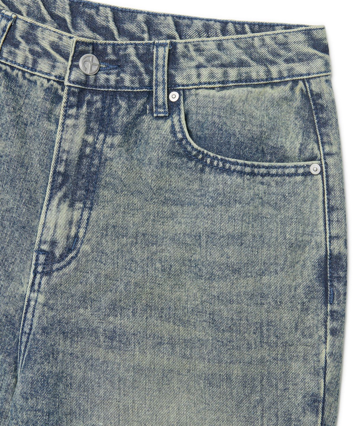노매뉴얼(NOMANUAL) SOFT FLARE DENIM PANTS - WASHED BLUE
