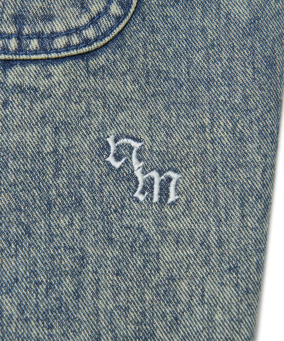 노매뉴얼(NOMANUAL) SOFT FLARE DENIM PANTS - WASHED BLUE