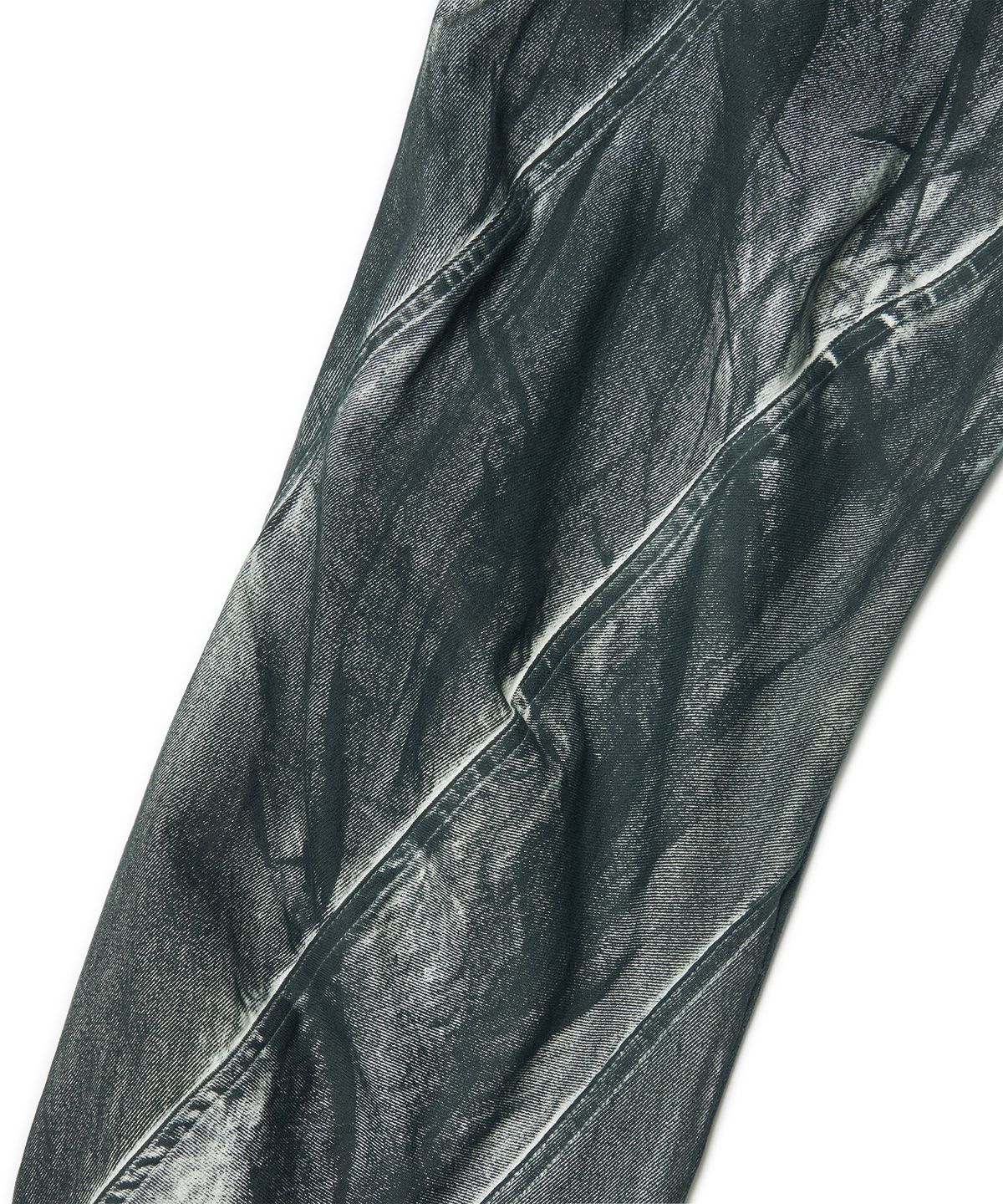노매뉴얼(NOMANUAL) STAINED D.L DENIM PANTS - STAINED WHITE