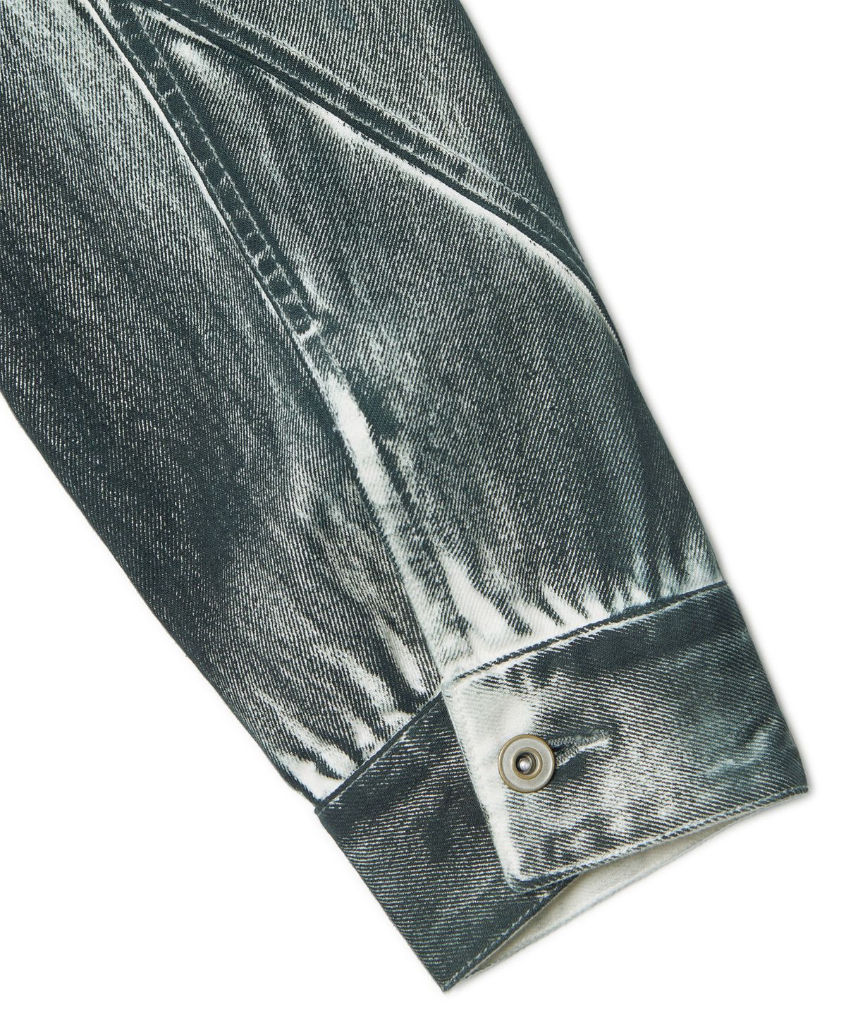 노매뉴얼(NOMANUAL) STAINED D.L DENIM TRUCKER JACKET - STAINED WHITE