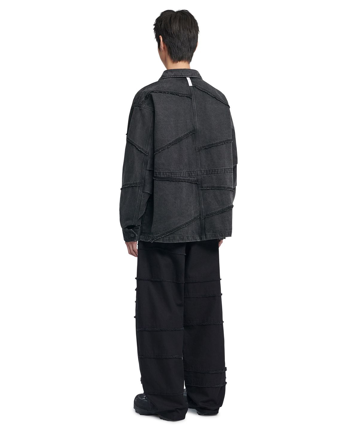 노매뉴얼(NOMANUAL) R.C DENIM BDU JACKET - WASHED BLACK