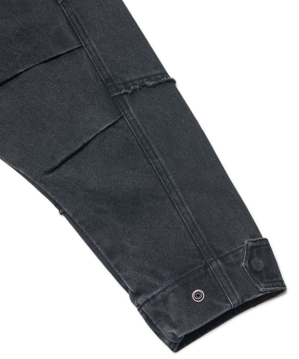 노매뉴얼(NOMANUAL) R.C DENIM BDU JACKET - WASHED BLACK