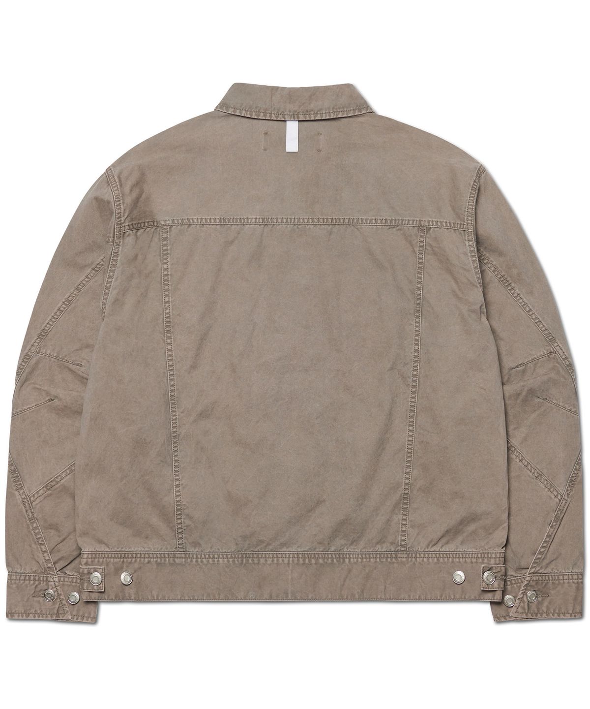 노매뉴얼(NOMANUAL) SLASH TRUCKER JACKET - WASHED CHARCOAL