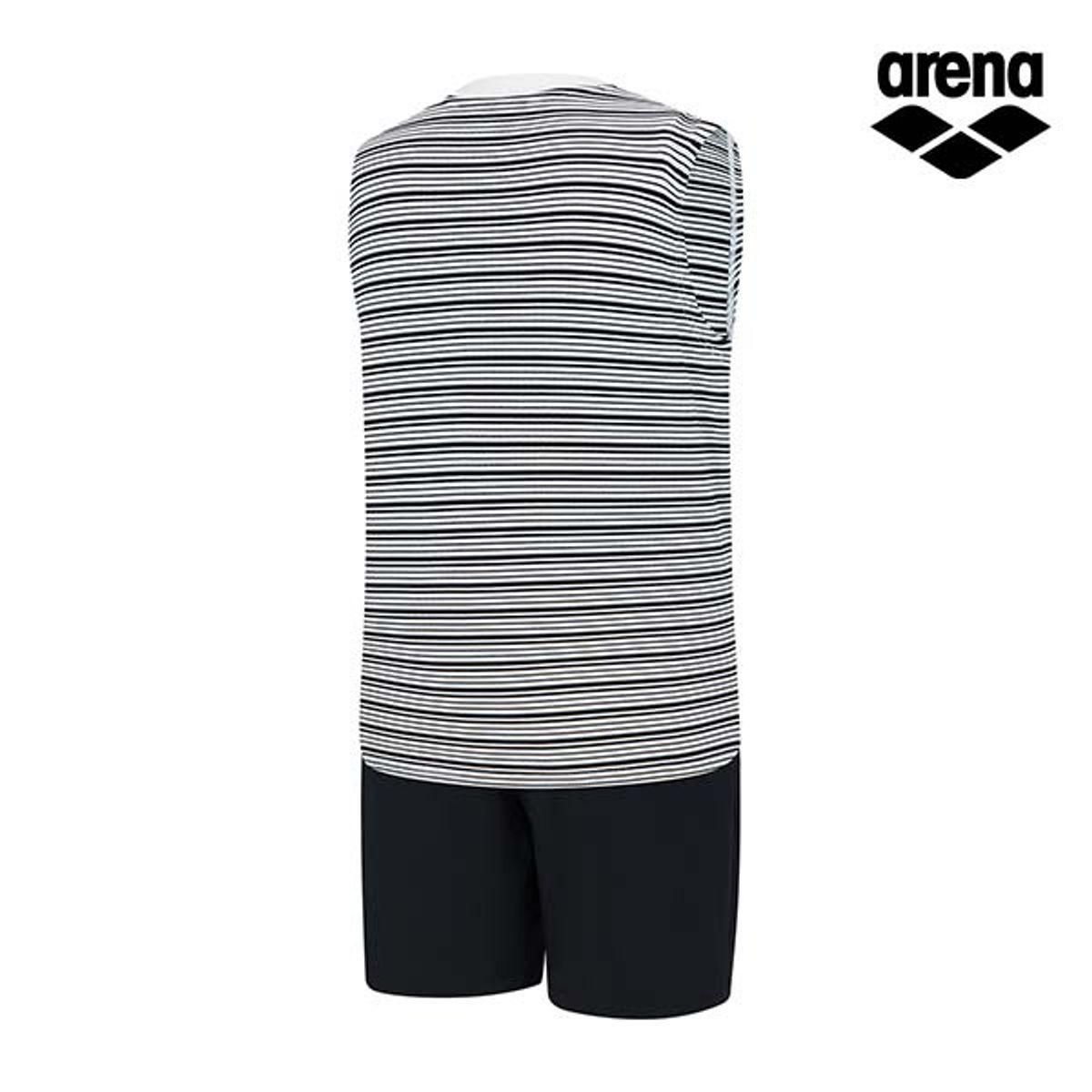 아레나 키즈(ARENA KIDS) 스플릿 아동 래쉬가드 세트 A5BB1BS04BLK