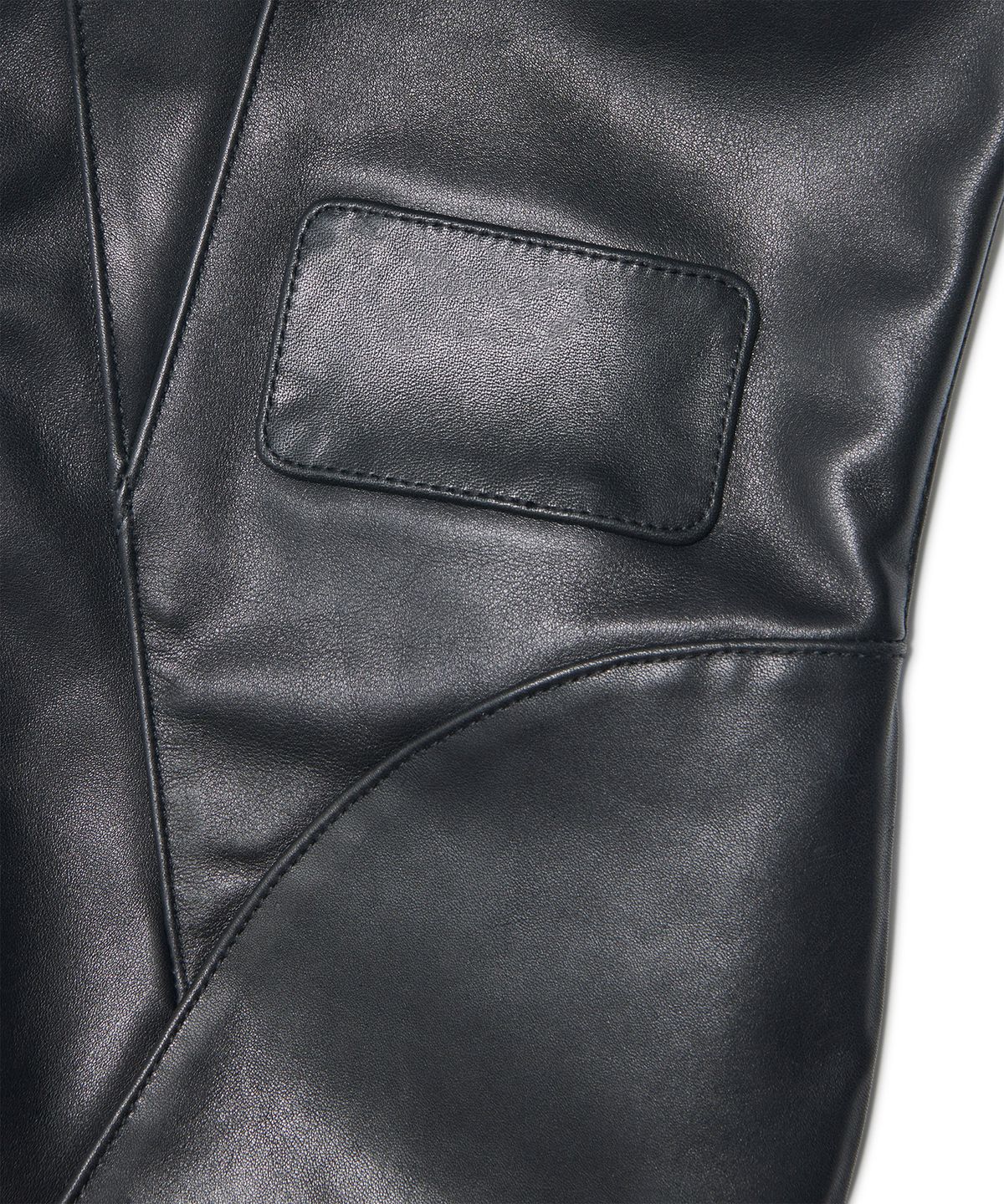 노매뉴얼(NOMANUAL) MOTO LEATHER JACKET - BLACK