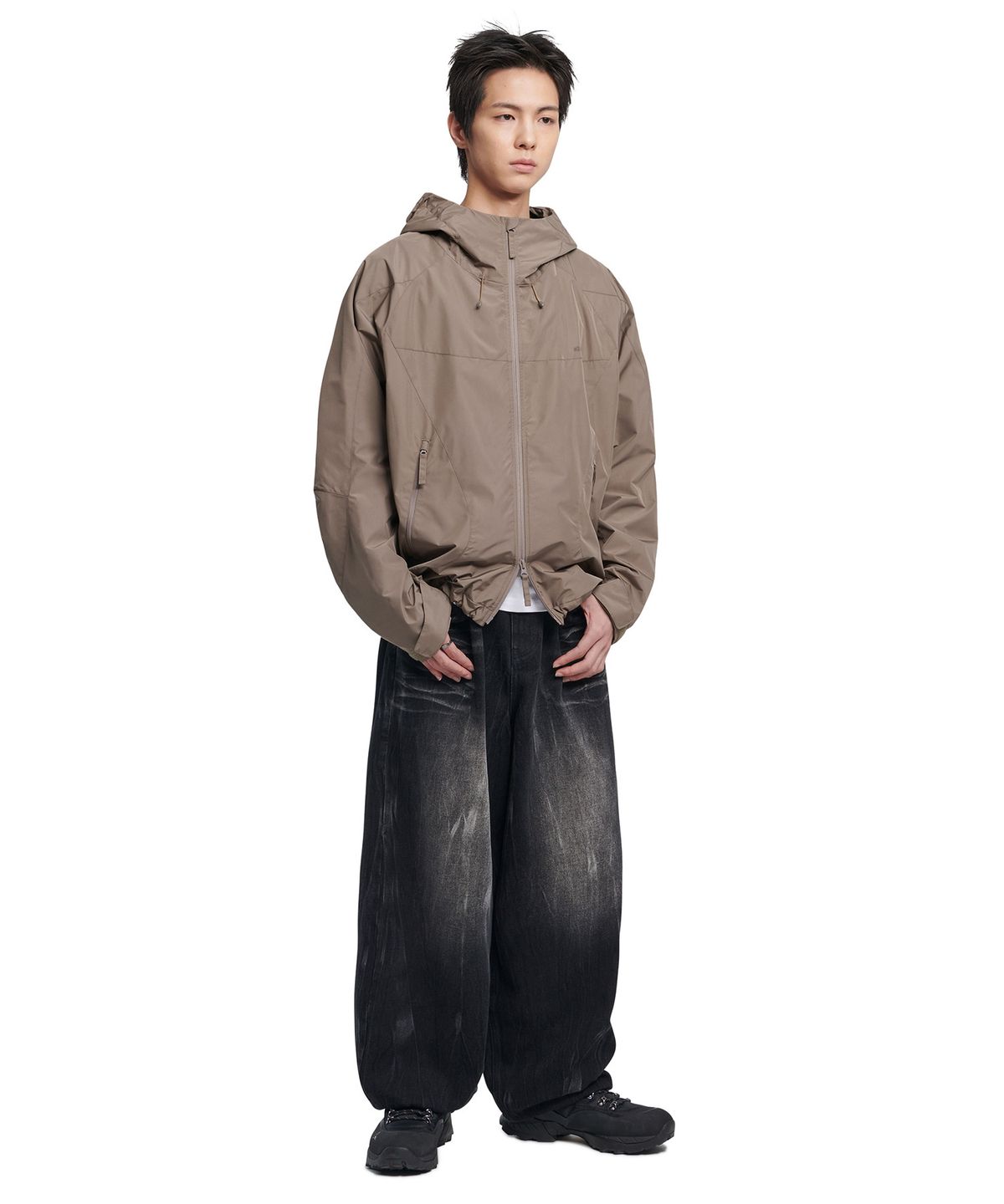 노매뉴얼(NOMANUAL) EASTON WIND SHELL - BROWN