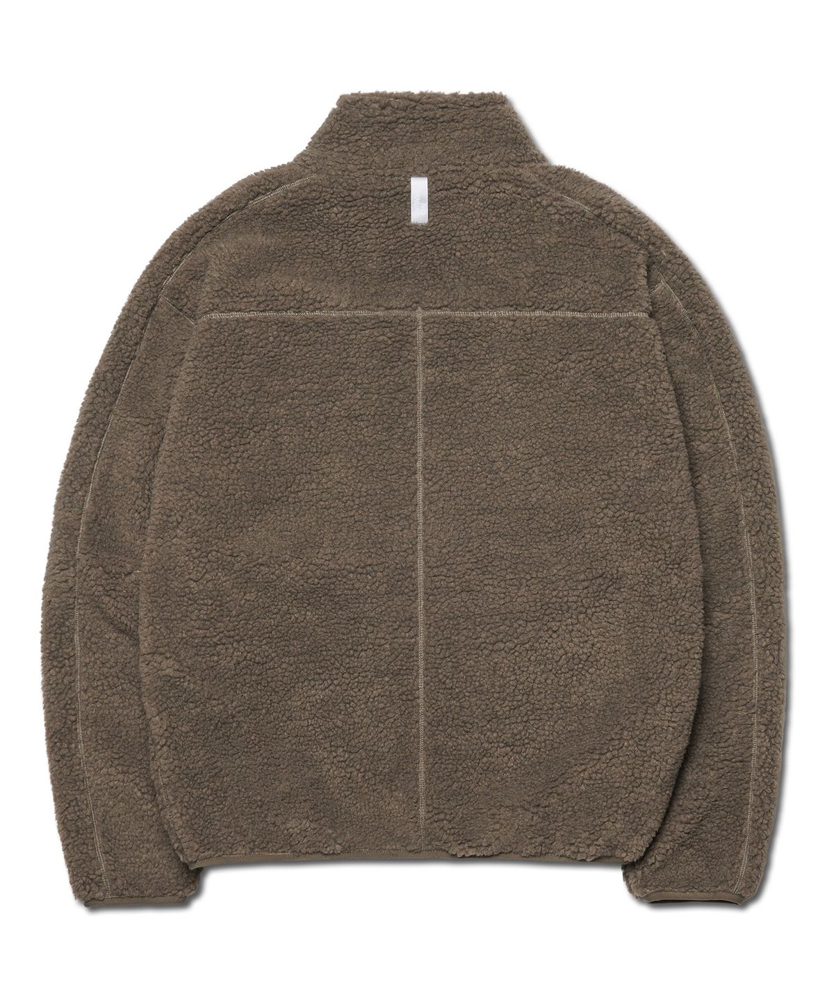 노매뉴얼(NOMANUAL) TRACE SHERPA FLEECE JACKET - KHAKI GRAY