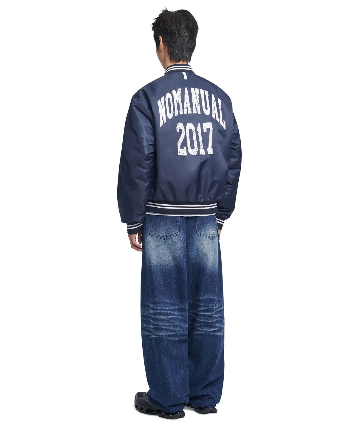 노매뉴얼(NOMANUAL) C.A THINSULATE STADIUM JACKET - DARK NAVY