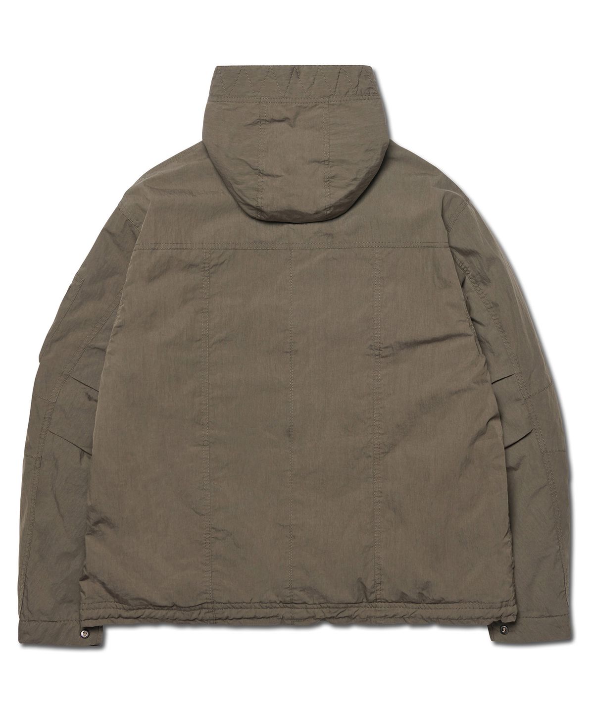 노매뉴얼(NOMANUAL) HOODED FLIGHT JUMPER - CHARCOAL