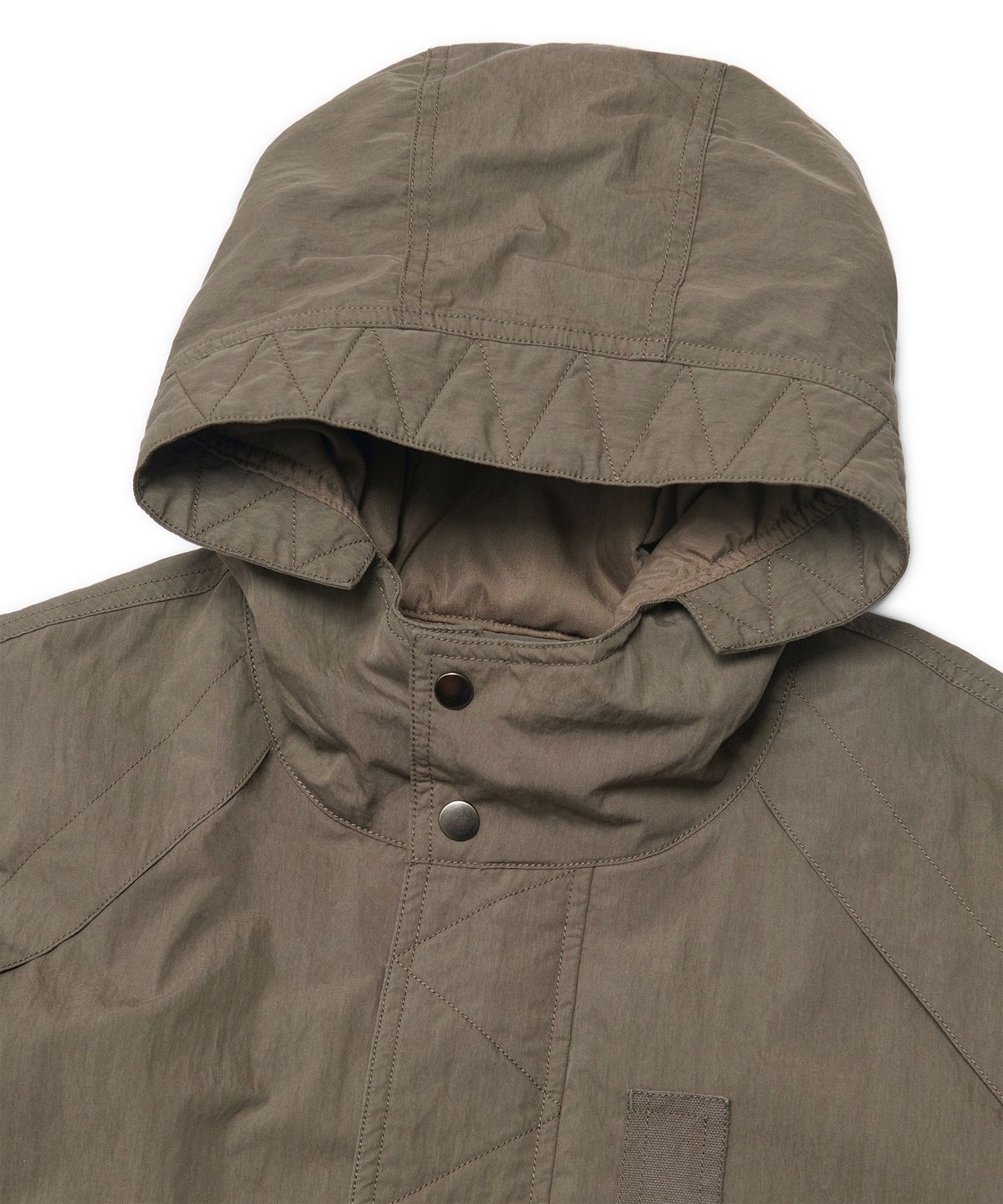 노매뉴얼(NOMANUAL) HOODED FLIGHT JUMPER - CHARCOAL
