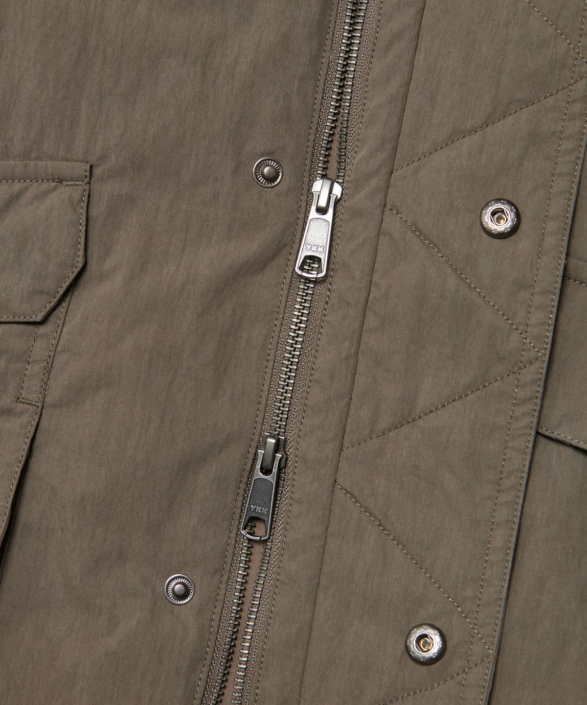 노매뉴얼(NOMANUAL) HOODED FLIGHT JUMPER - CHARCOAL