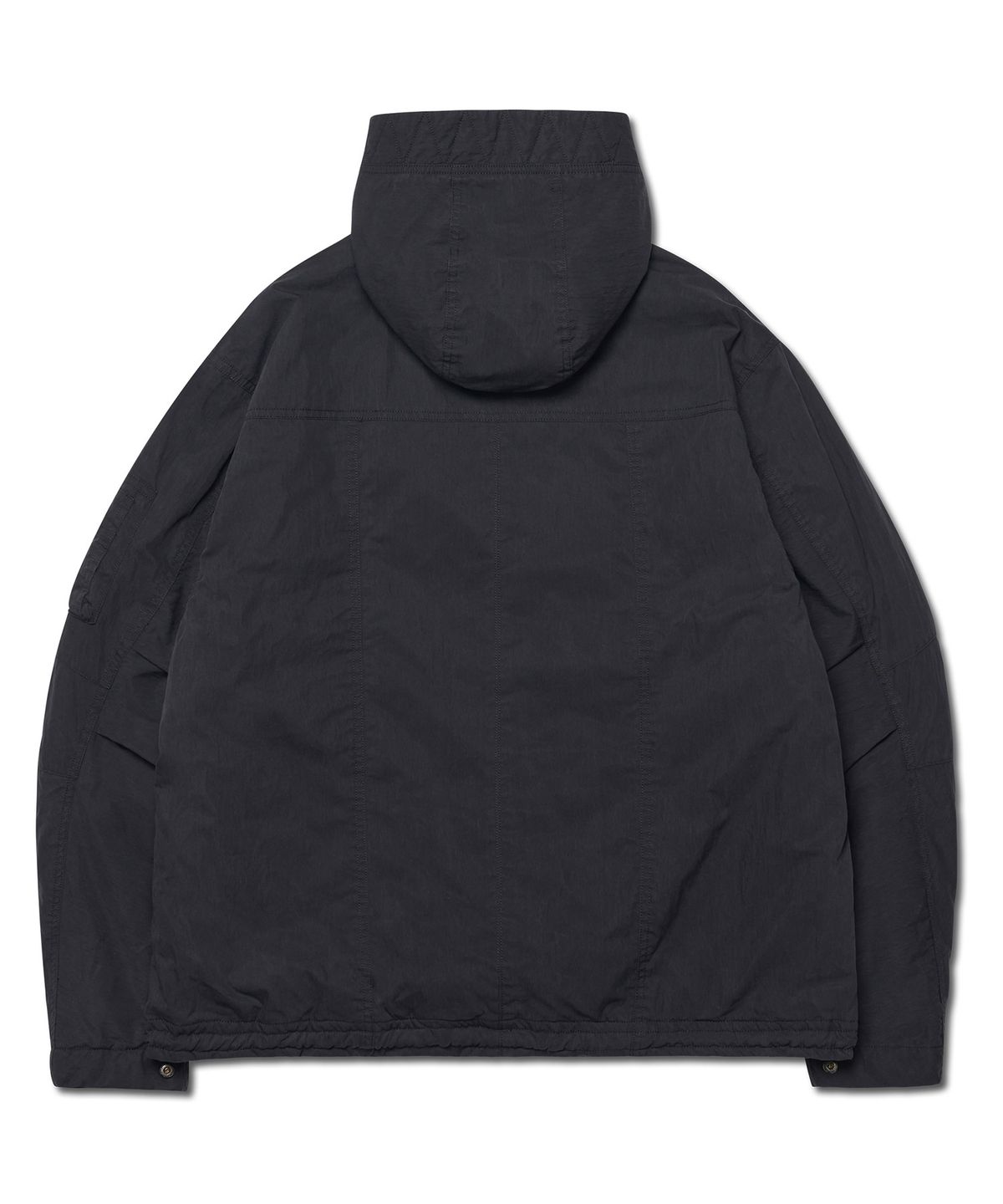 노매뉴얼(NOMANUAL) HOODED FLIGHT JUMPER - BLACK
