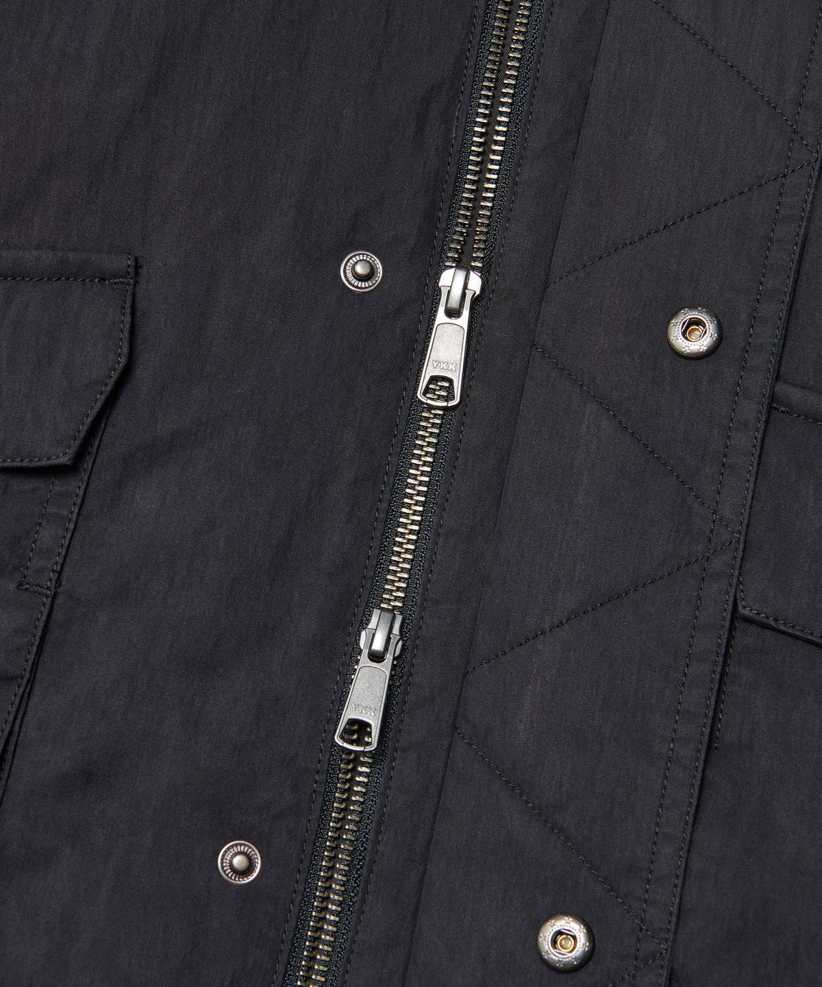노매뉴얼(NOMANUAL) HOODED FLIGHT JUMPER - BLACK