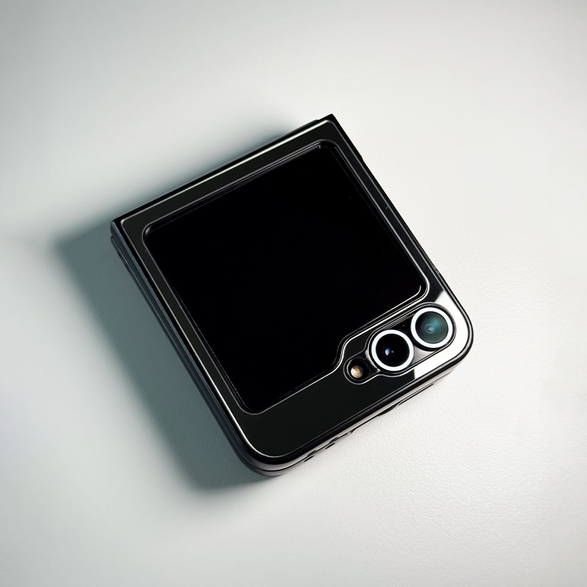 메모리즈바운더리(MEMORIESBOUNDARY) NTA Silverborn Concha Bumper Mirror Phone Case (Z Flip)