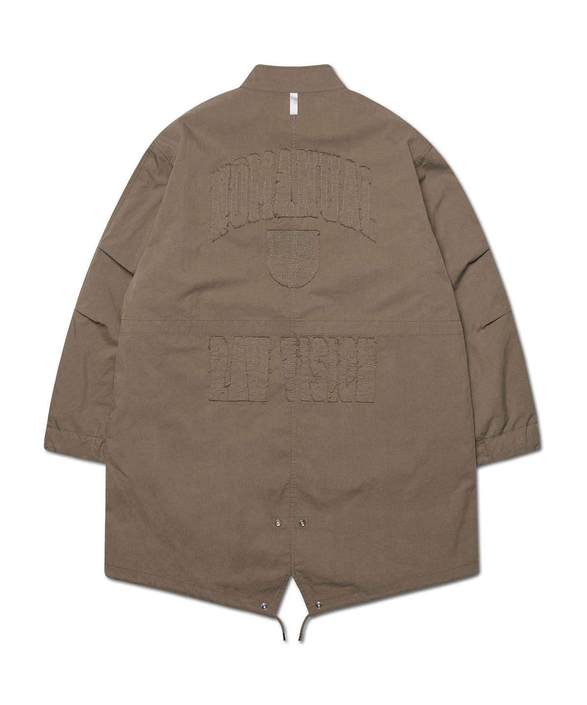 노매뉴얼(NOMANUAL) PATCHED EMBLEM PARKA - WASHED BROWN