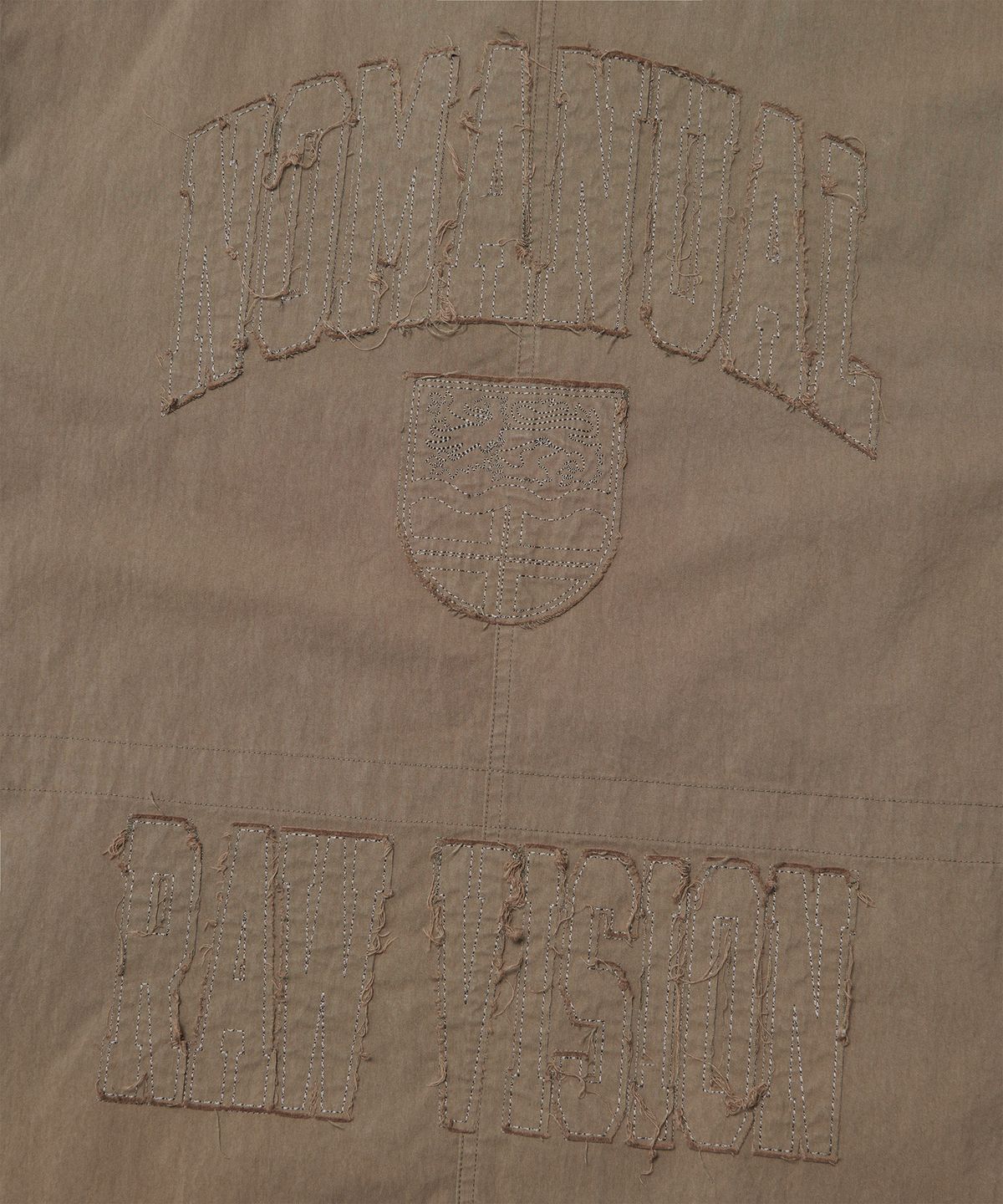 노매뉴얼(NOMANUAL) PATCHED EMBLEM PARKA - WASHED BROWN
