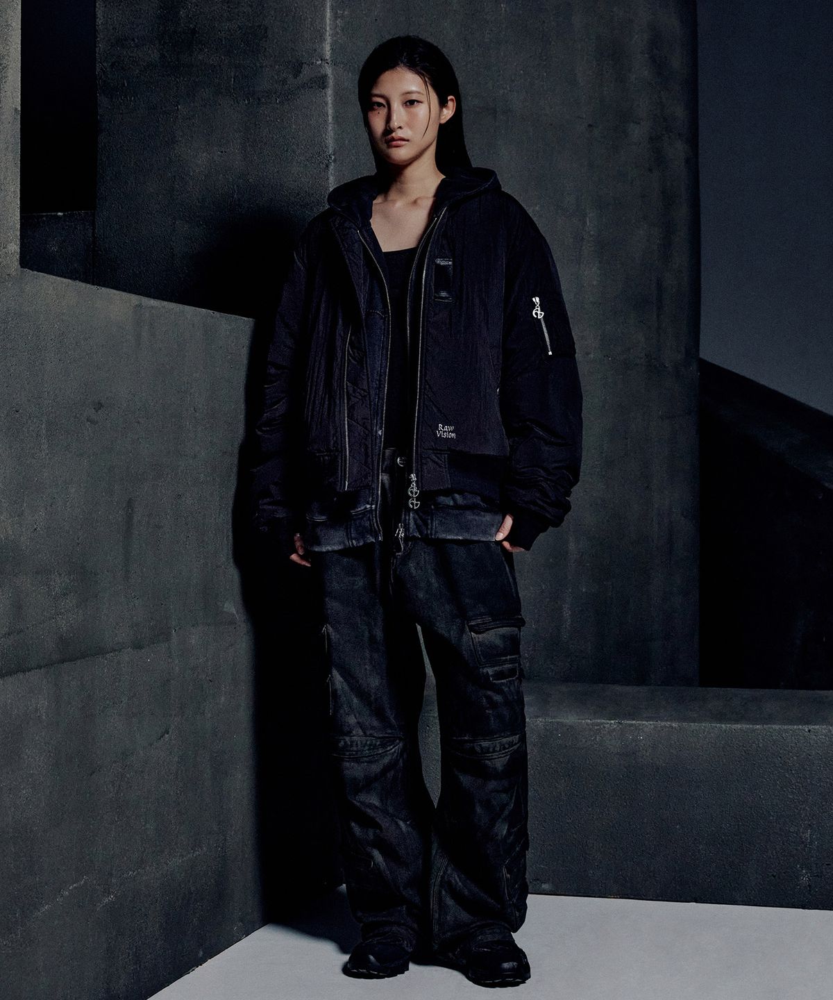 노매뉴얼(NOMANUAL) R.V THINSULATED MA-1 - BLACK