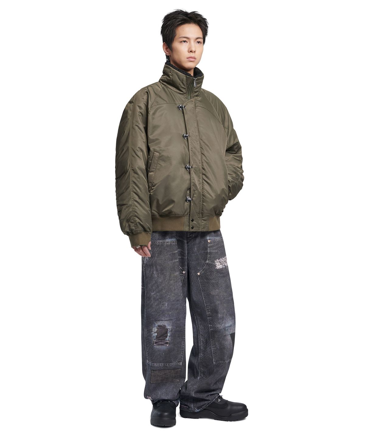 노매뉴얼(NOMANUAL) K.L BOMBER JACKET - KHAKI