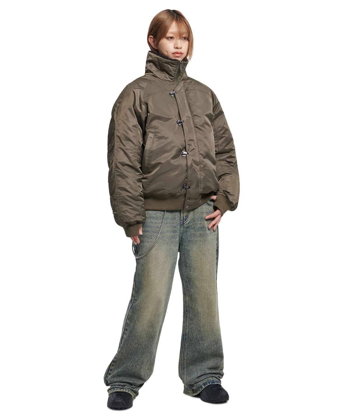 노매뉴얼(NOMANUAL) K.L BOMBER JACKET - KHAKI