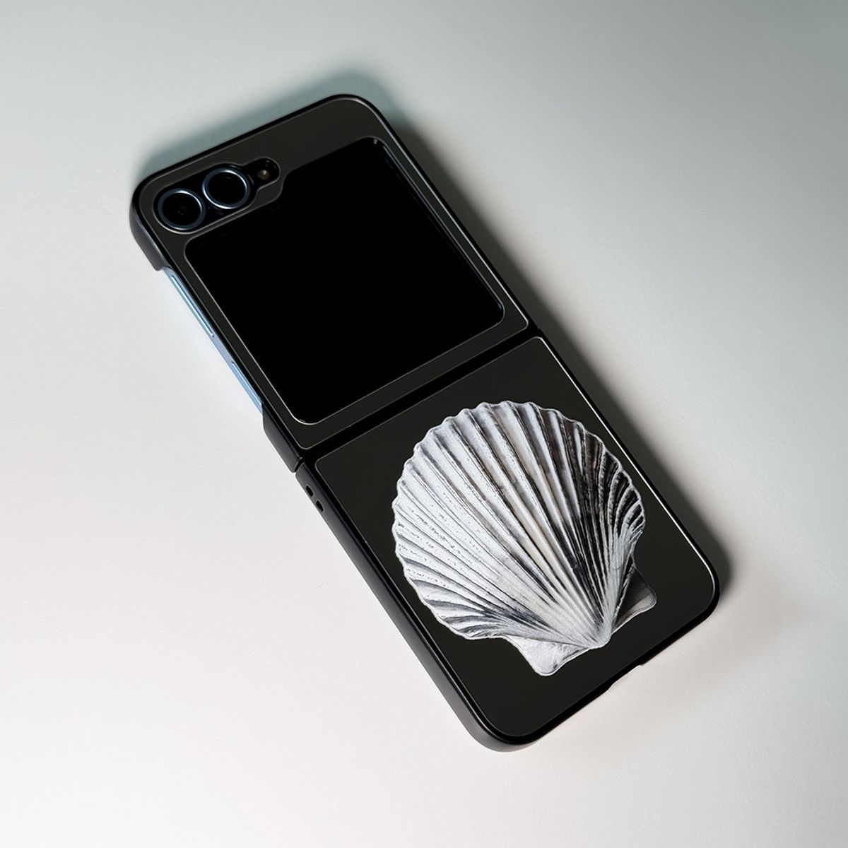 메모리즈바운더리(MEMORIESBOUNDARY) NTA Silverborn Scalla Bumper Mirror Phone Case (Z Flip)