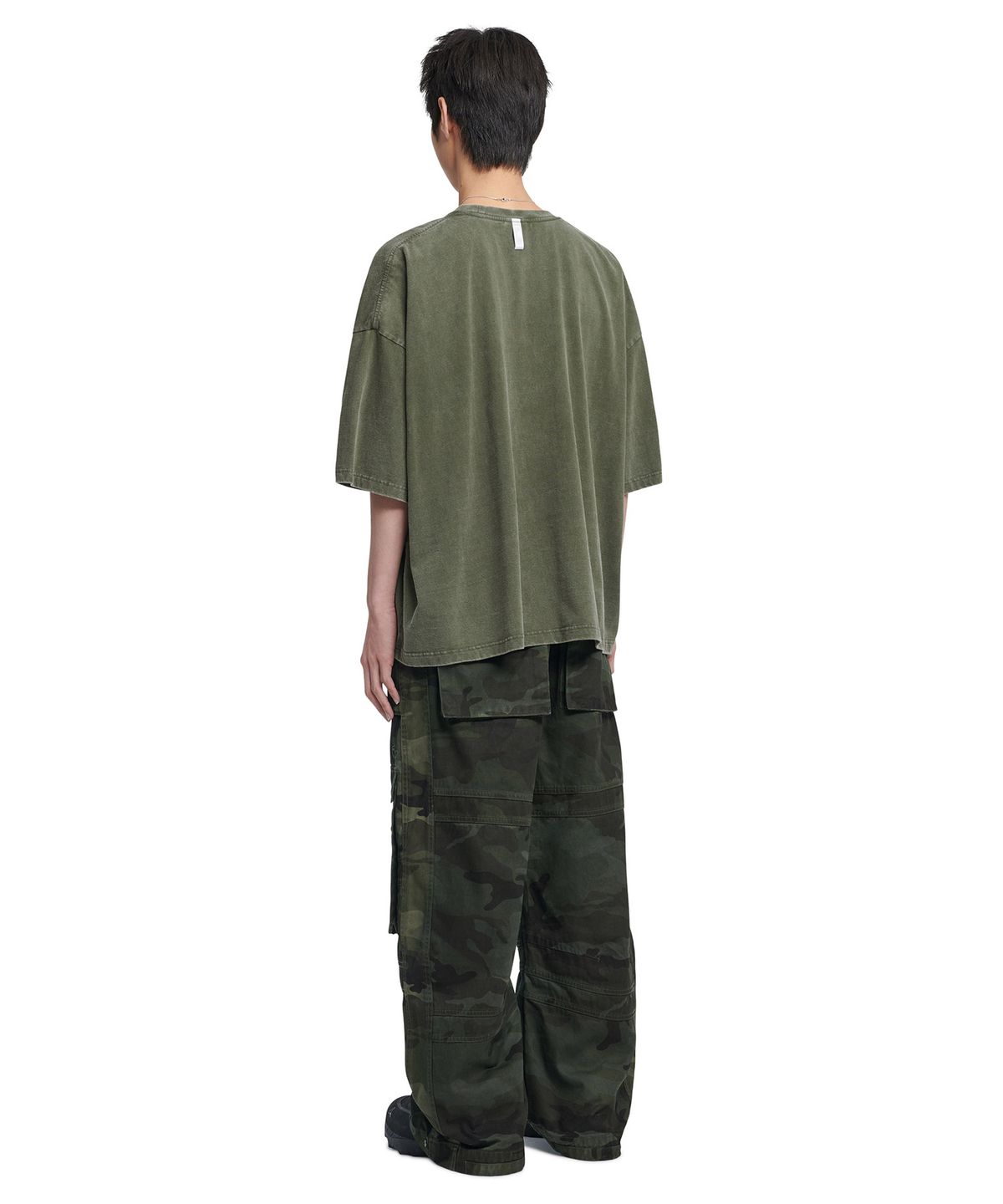 노매뉴얼(NOMANUAL) R.V BOX T-SHIRT - WASHED KHAKI