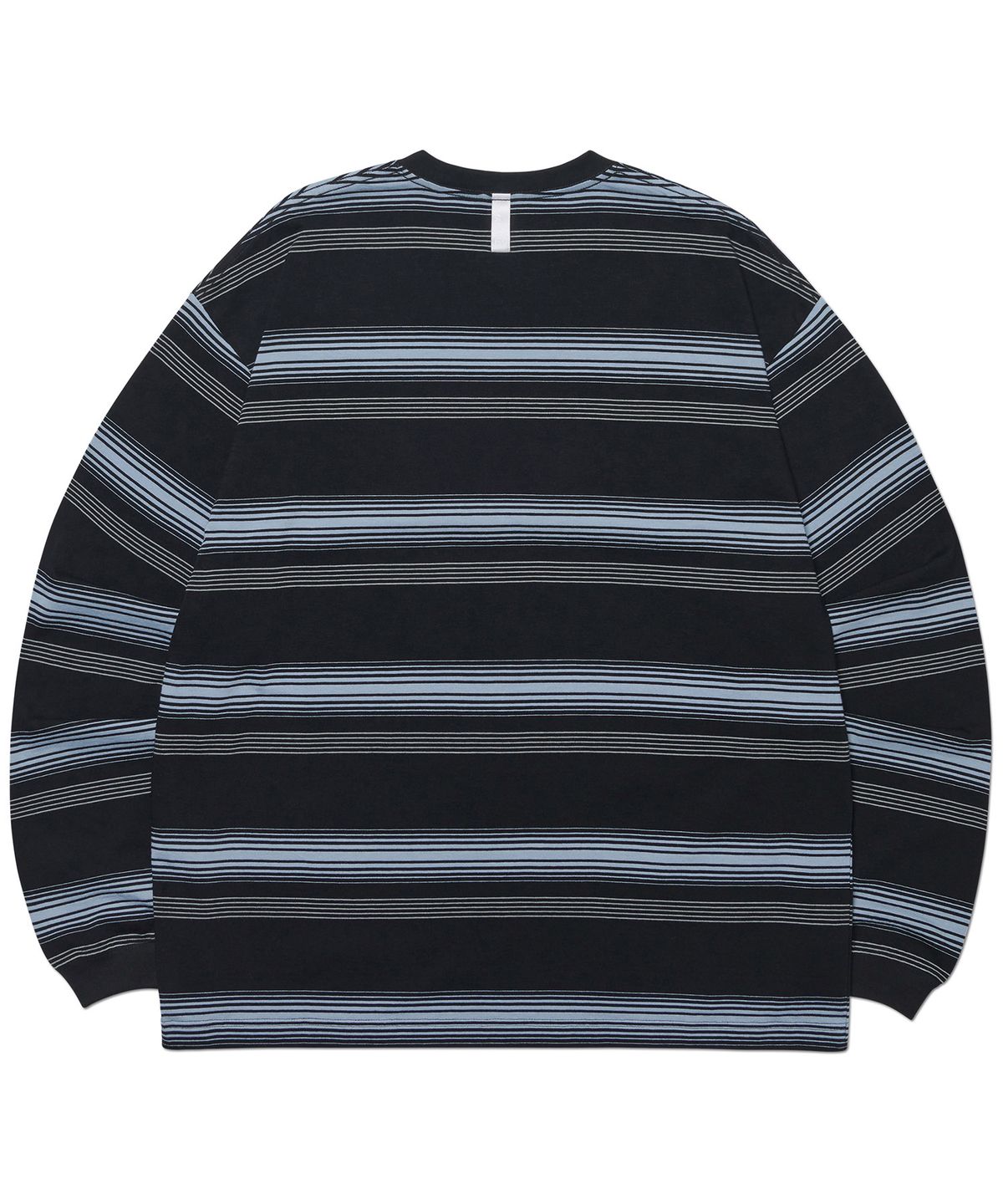 노매뉴얼(NOMANUAL) NM STRIPED LONG SLEEVE TEE - BLACK