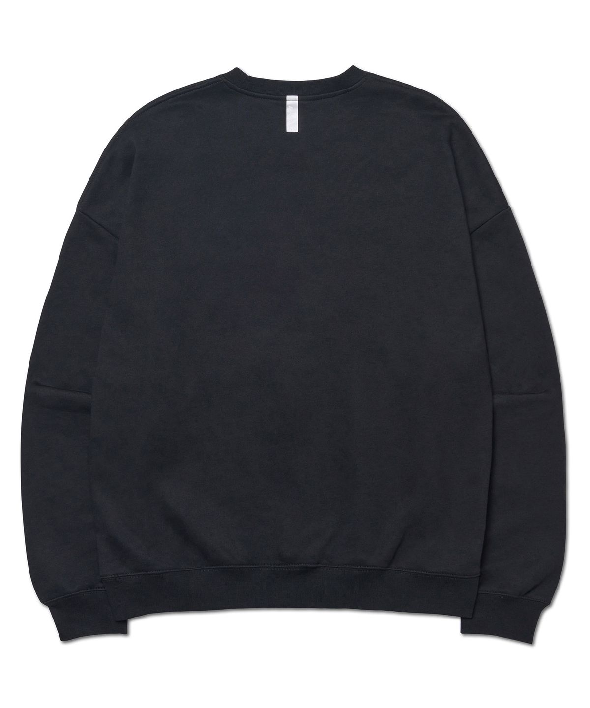노매뉴얼(NOMANUAL) R.V LOGO SWEATSHIRT - BLACK