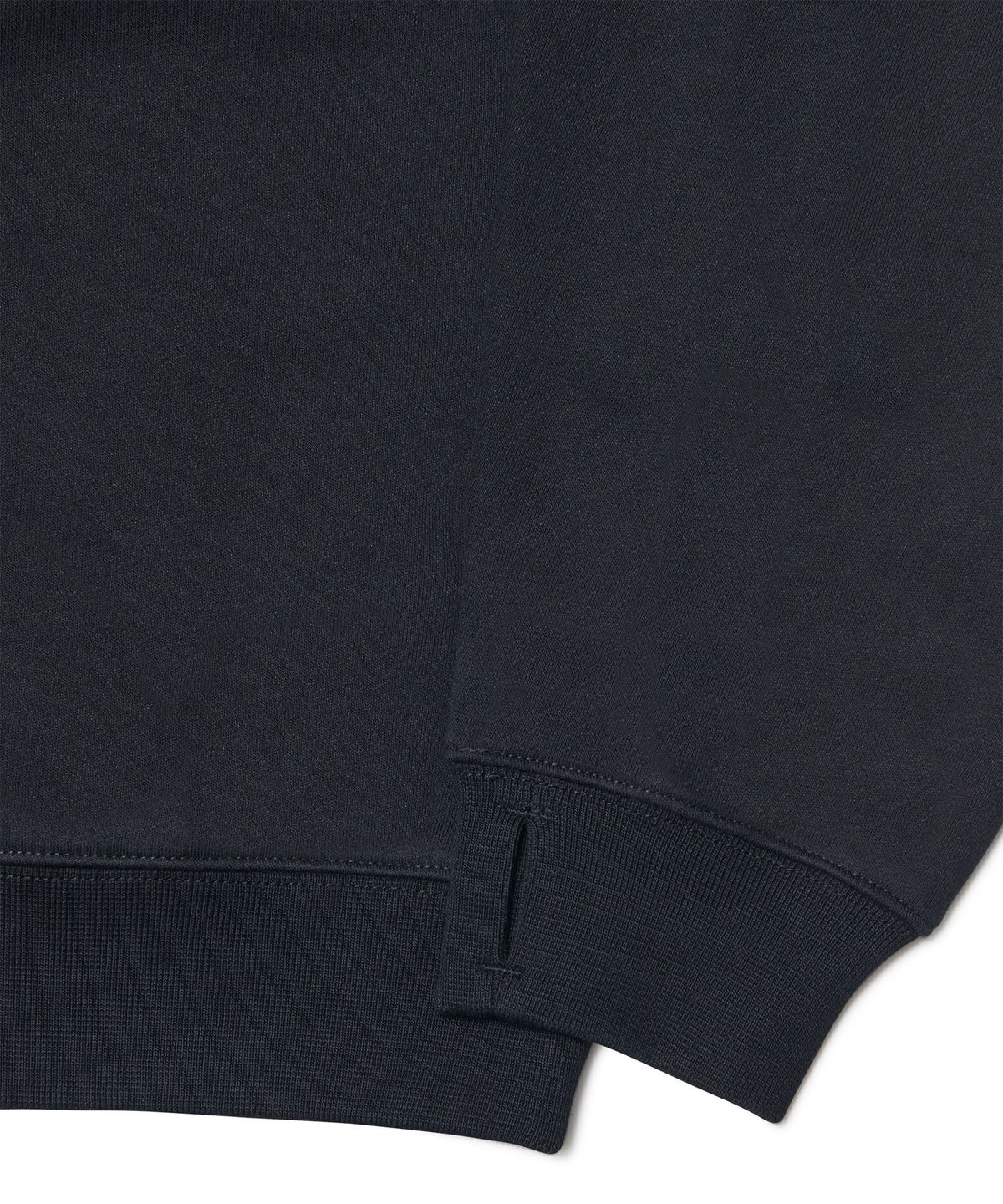 노매뉴얼(NOMANUAL) R.V LOGO SWEATSHIRT - BLACK