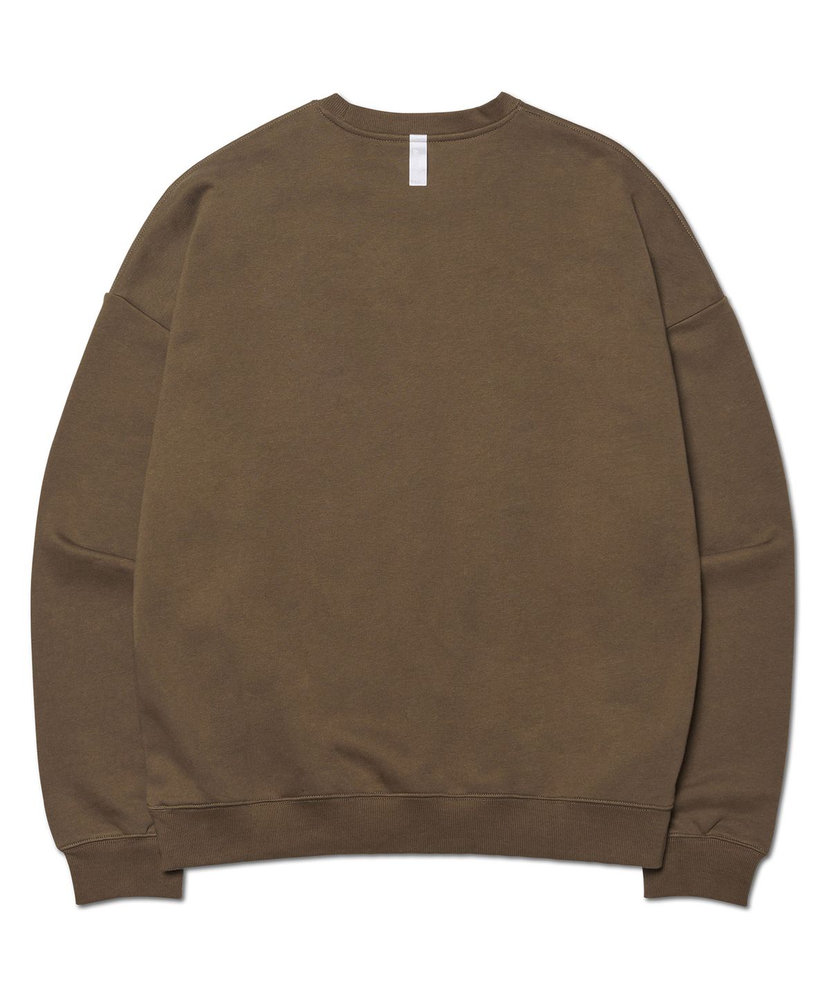 노매뉴얼(NOMANUAL) R.V LOGO SWEATSHIRT - BROWN