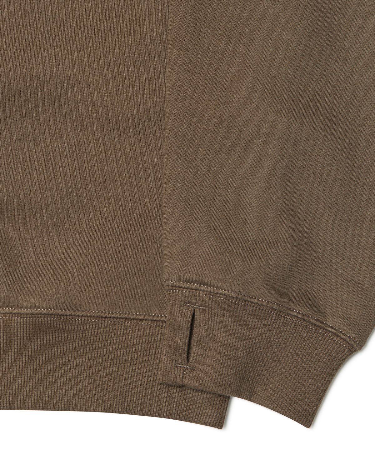 노매뉴얼(NOMANUAL) R.V LOGO SWEATSHIRT - BROWN