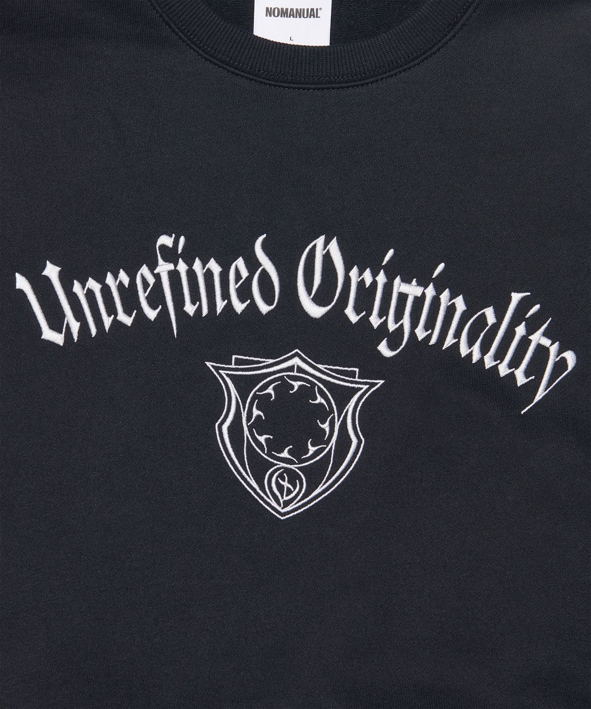 노매뉴얼(NOMANUAL) U.O SWEATSHIRT - BLACK