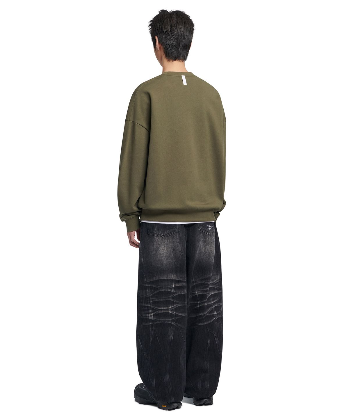 노매뉴얼(NOMANUAL) U.O SWEATSHIRT - KHAKI