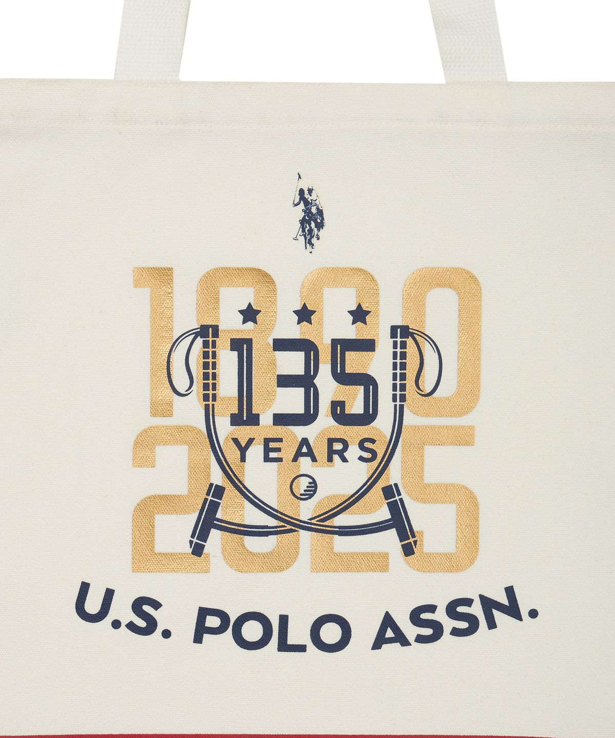 유에스 폴로 어신(USPOLOASSN) 135주년 켄버스 에코백_베이지