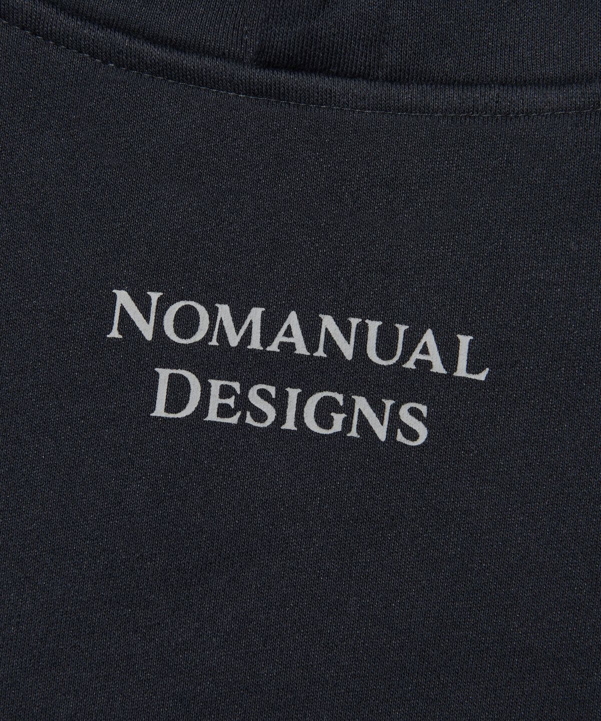 노매뉴얼(NOMANUAL) ROBOTIC HAND NM HOODIE - BLACK