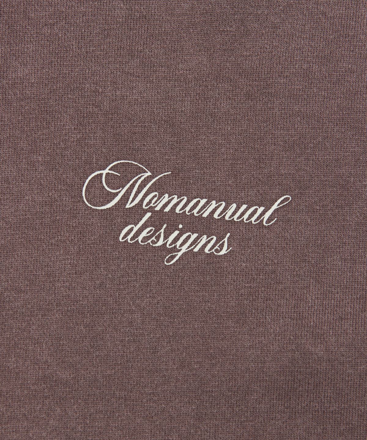 노매뉴얼(NOMANUAL) DAMAGED HOODIE - WASHED BROWN