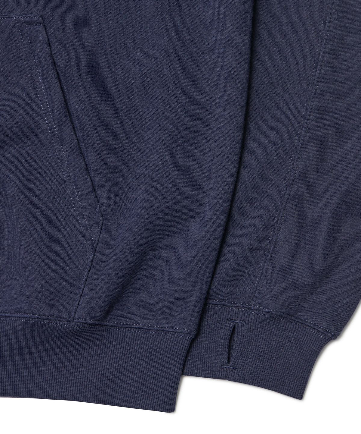 노매뉴얼(NOMANUAL) R.V CHAIN STITCHED HOODED ZIP-UP - DARK NAVY