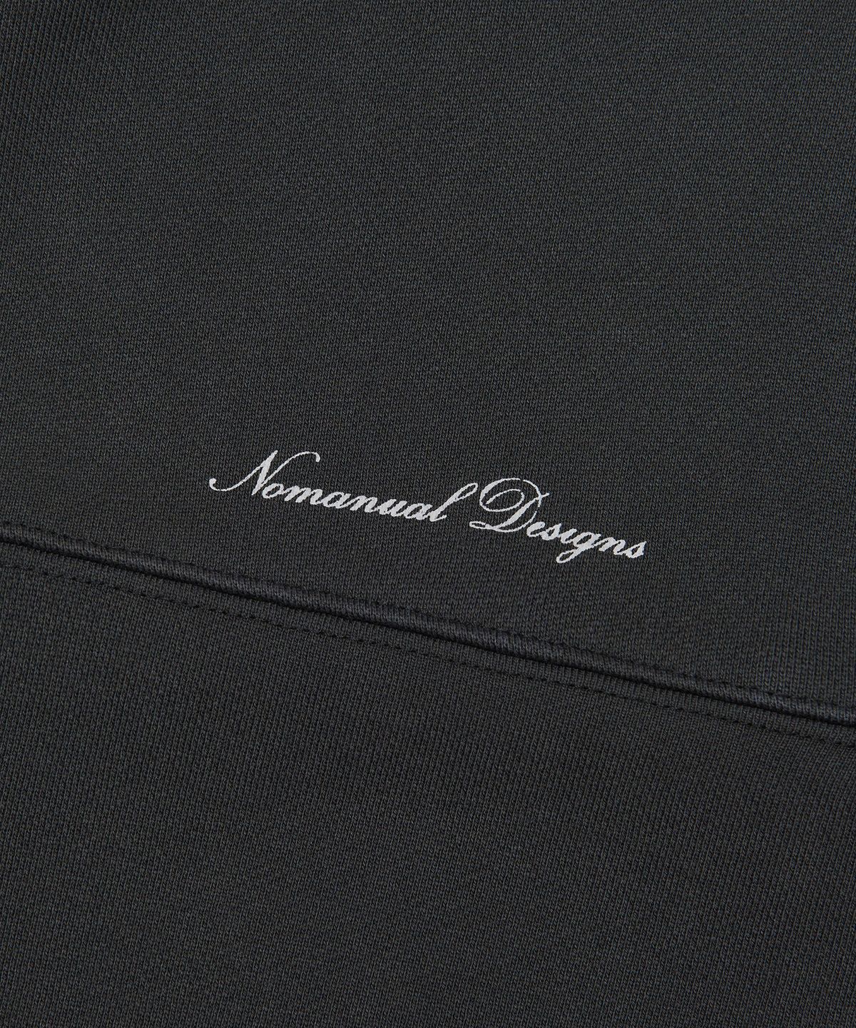 노매뉴얼(NOMANUAL) G.L HOODED ZIP-UP - BLACK
