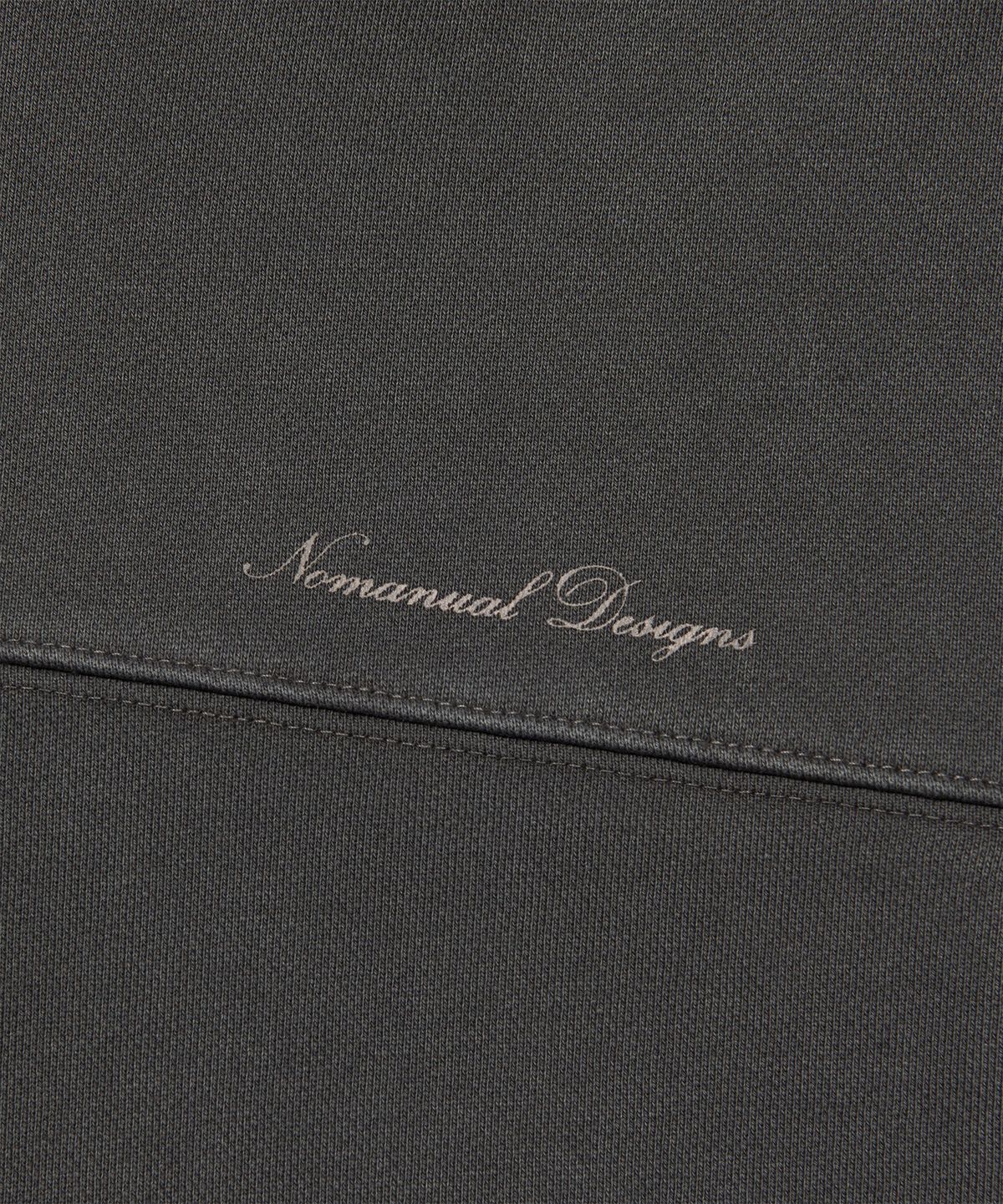 노매뉴얼(NOMANUAL) G.L HOODED ZIP-UP - CHARCOAL