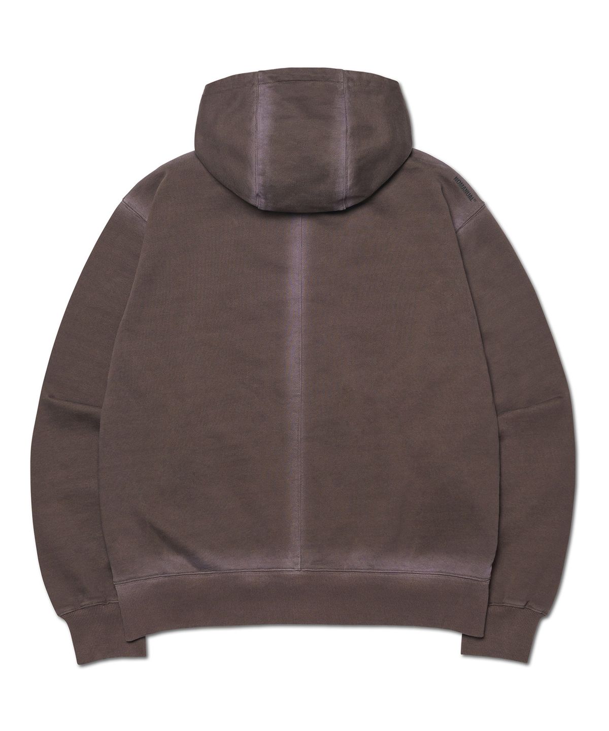 노매뉴얼(NOMANUAL) AFTER HOODED ZIP-UP - WASHED BROWN